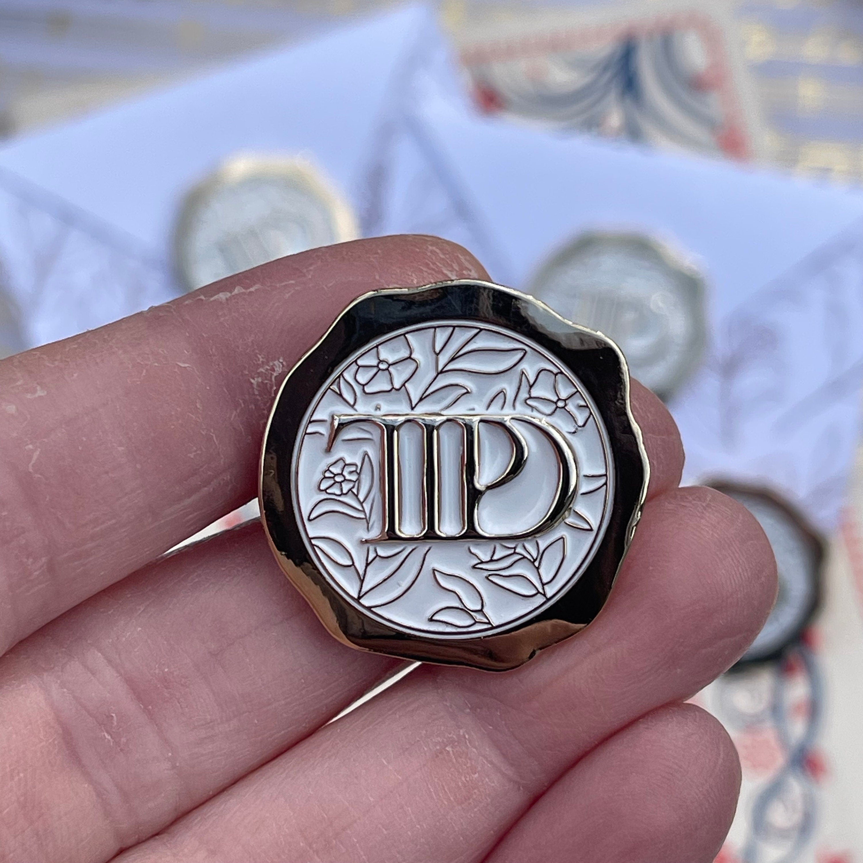 TTPD 3D wax seal enamel pin.