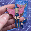 Final Bow 2 inch Glitter Hard Enamel Pin