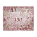 All Too Well Puzzle (110, 252, 520, 1014 piece)