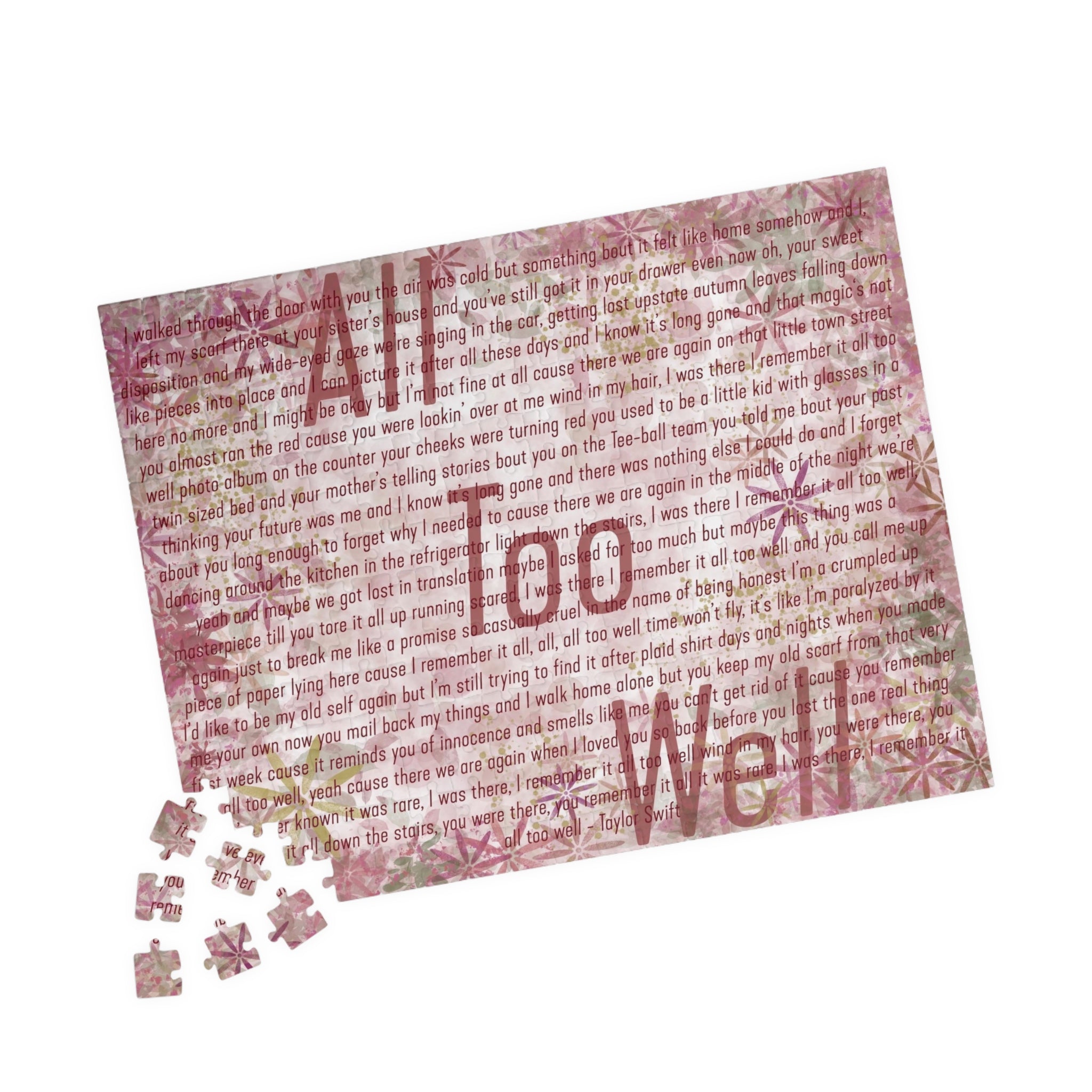 All Too Well Puzzle (110, 252, 520, 1014 piece)