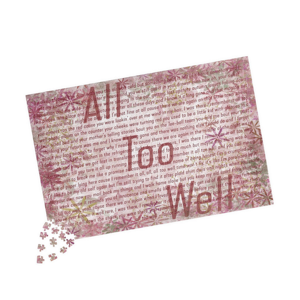 All Too Well Puzzle (110, 252, 520, 1014 piece)