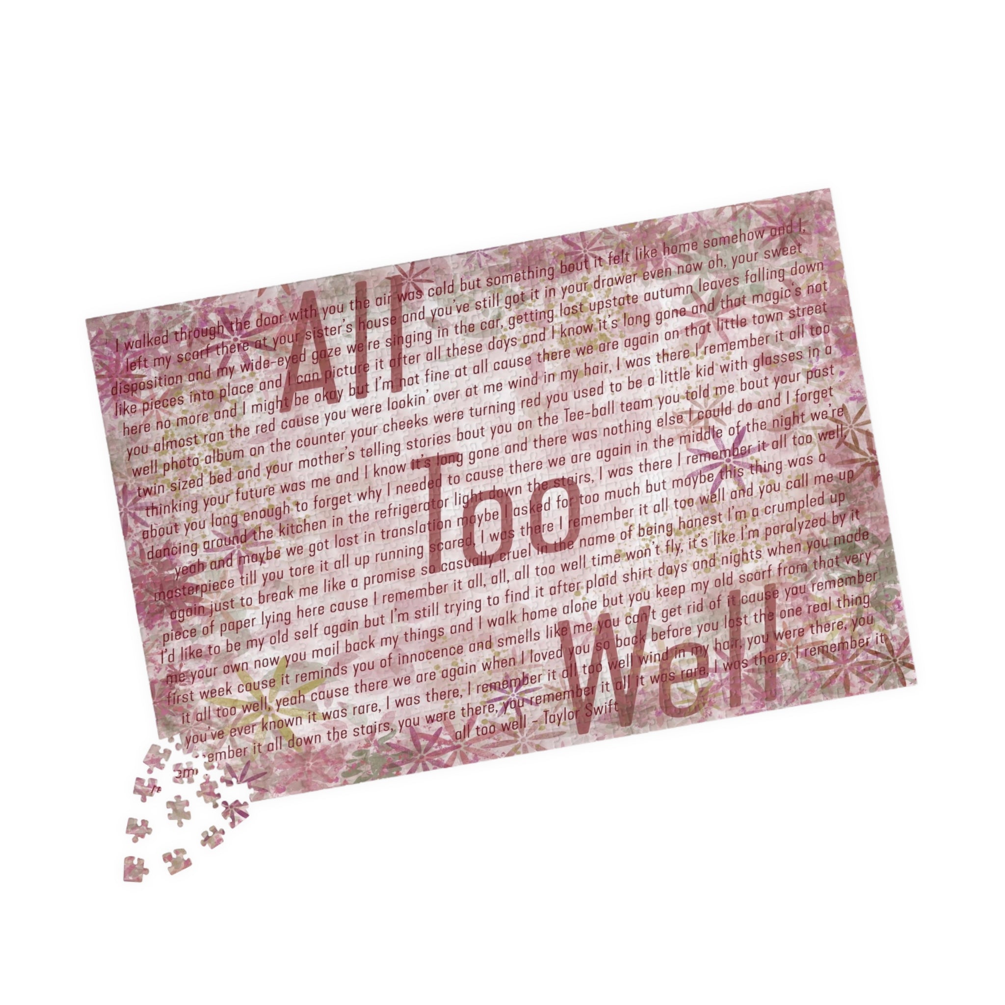 All Too Well Puzzle (110, 252, 520, 1014 piece)