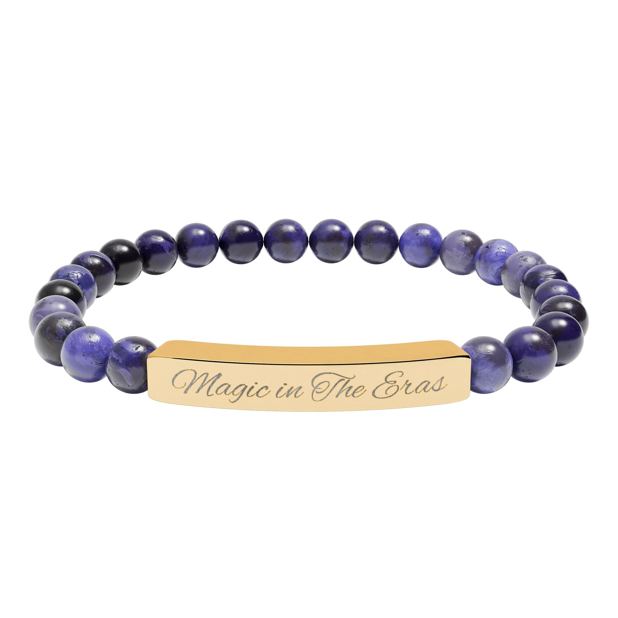 Relive the Magic Eras Friendship Bracelet Natural Stone Stretch Bar Bracelet