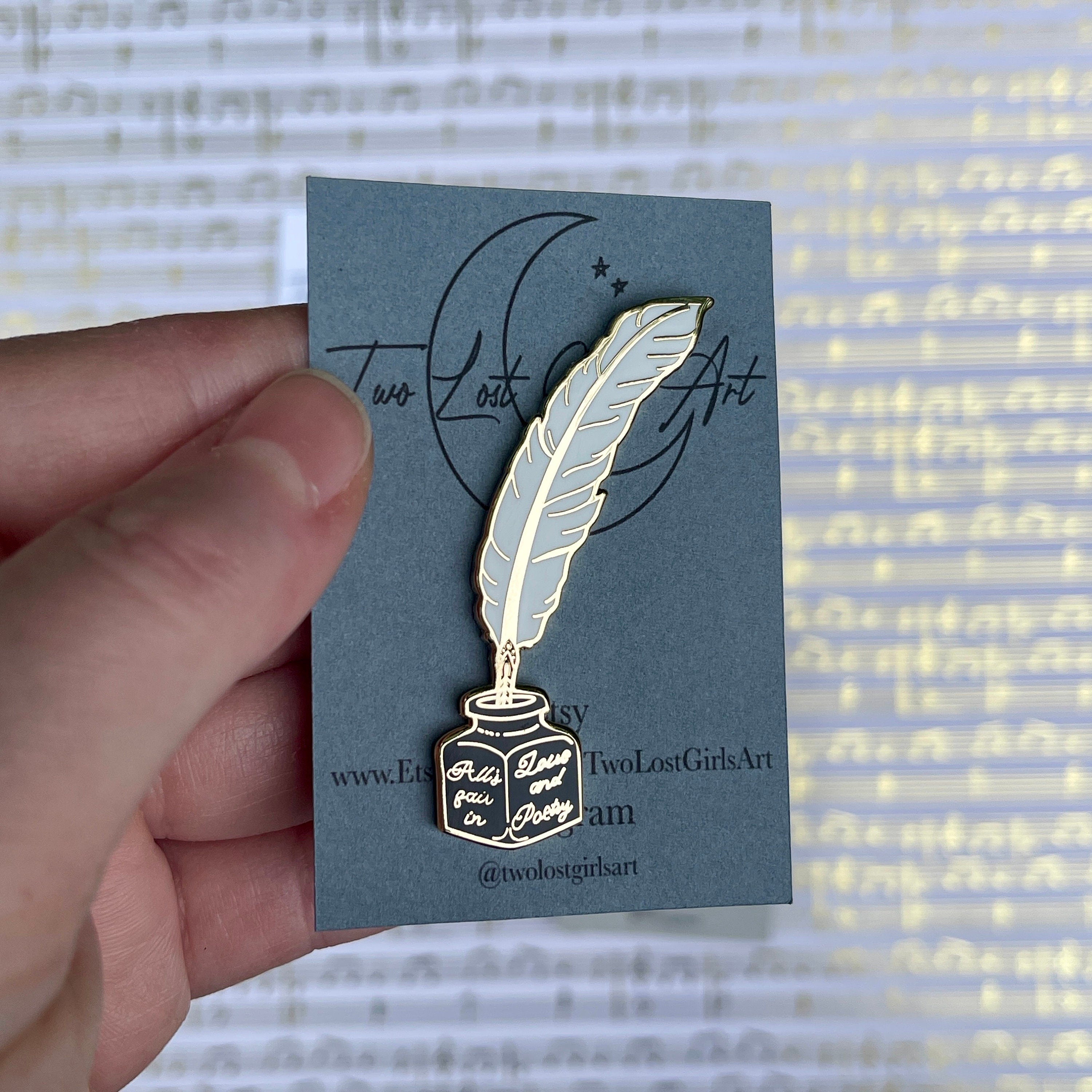 TTPD Feather Quill Pin