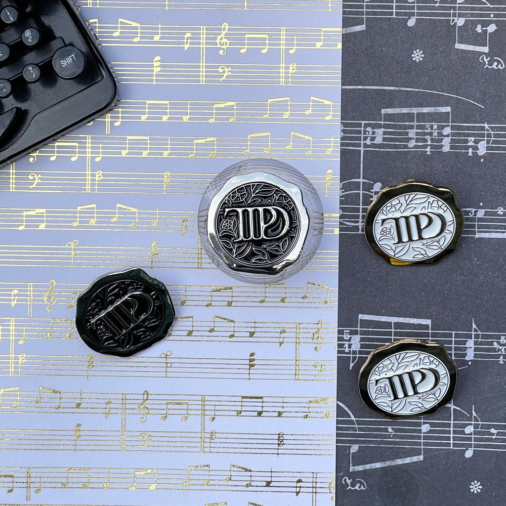 TTPD 3D wax seal enamel pin.