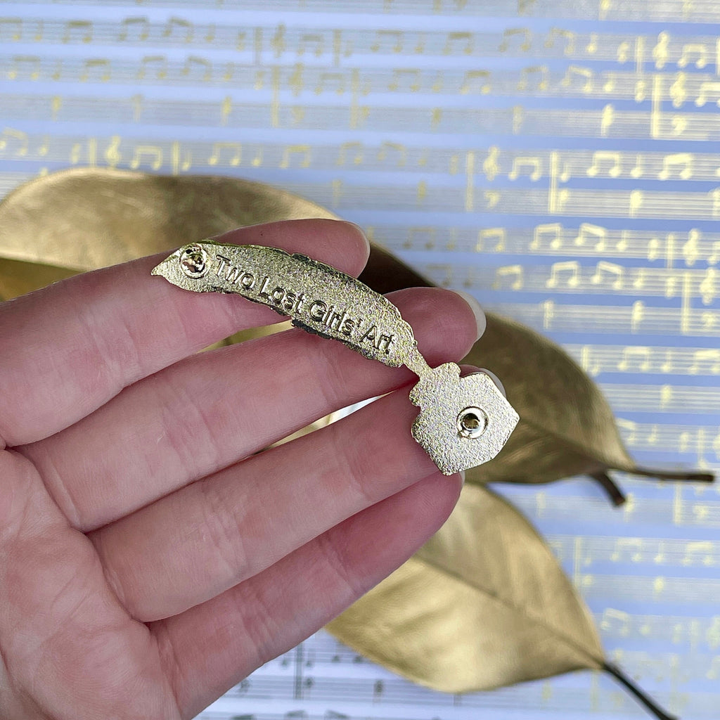 TTPD Feather Quill Pin