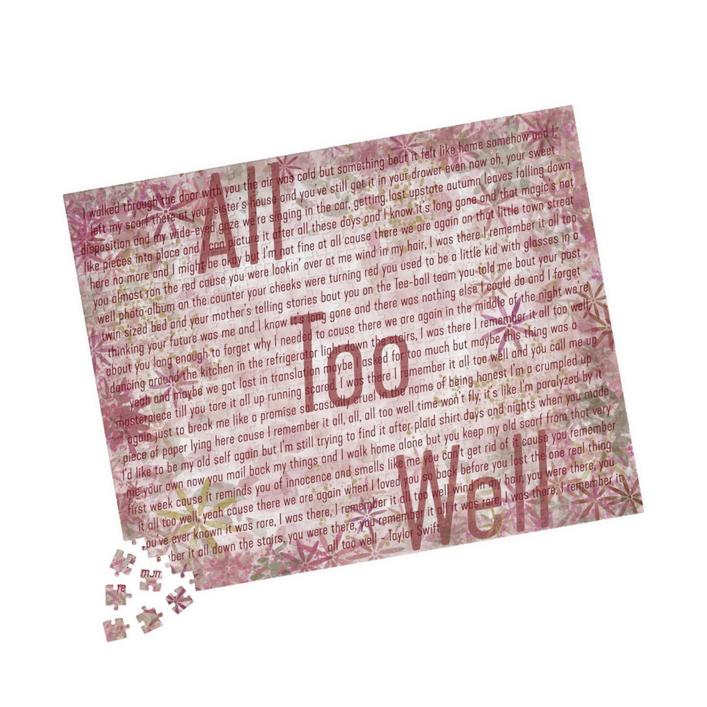 All Too Well Puzzle (110, 252, 520, 1014 piece)