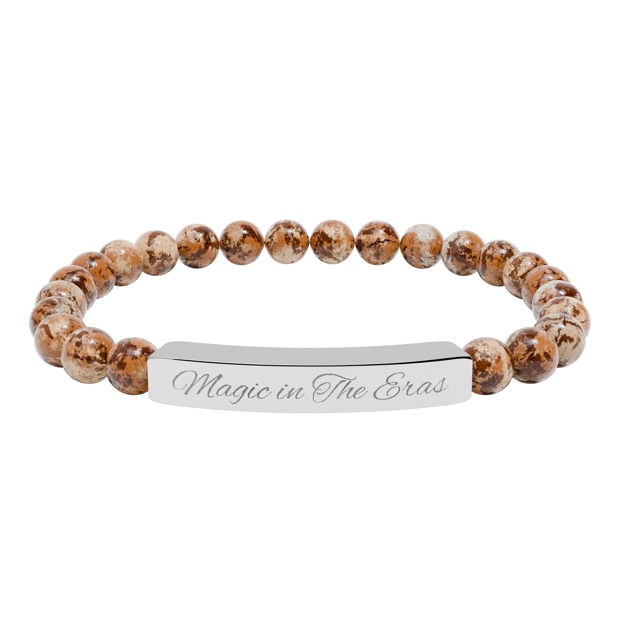 Relive the Magic Eras Friendship Bracelet Natural Stone Stretch Bar Bracelet