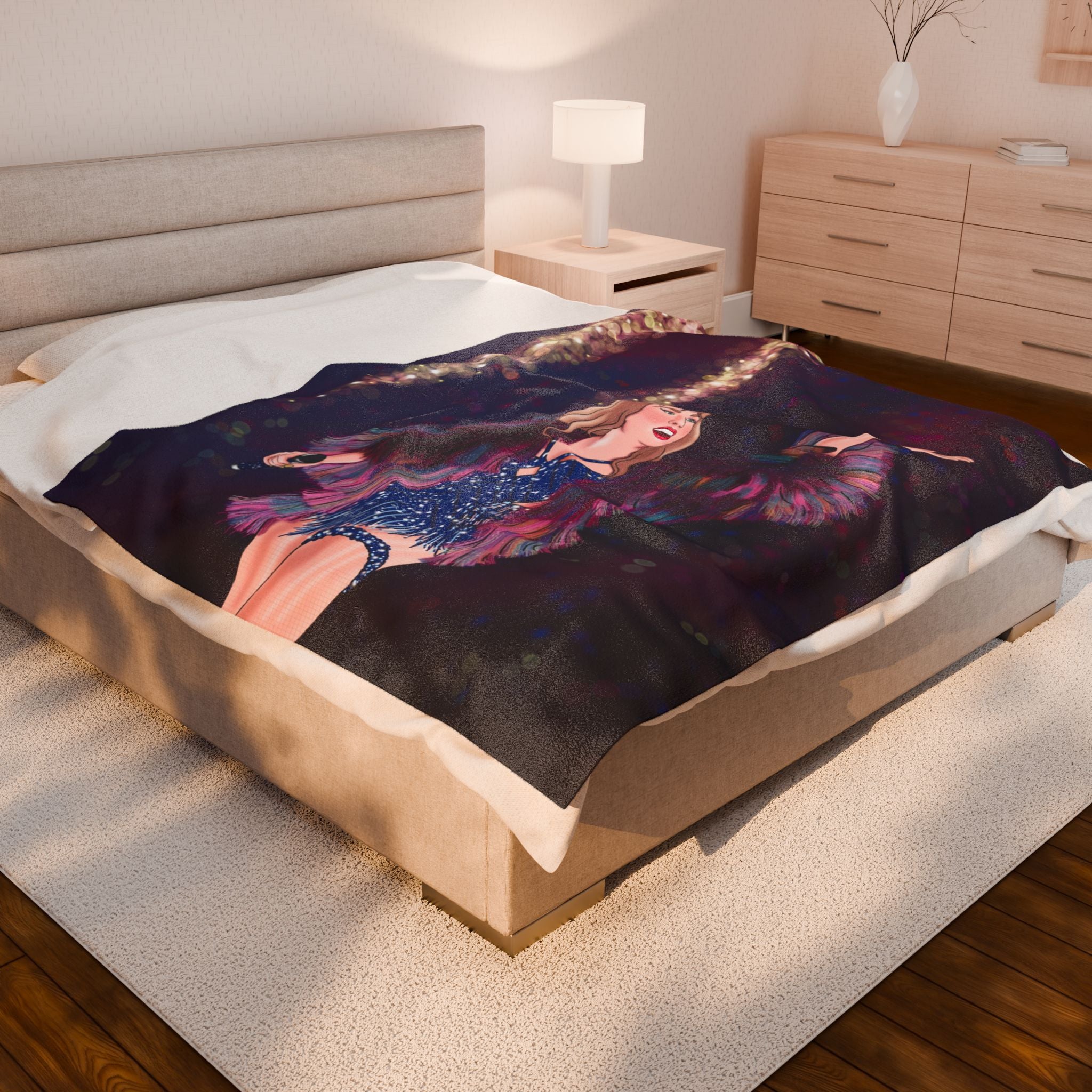 Karma Velveteen Plush Blanket