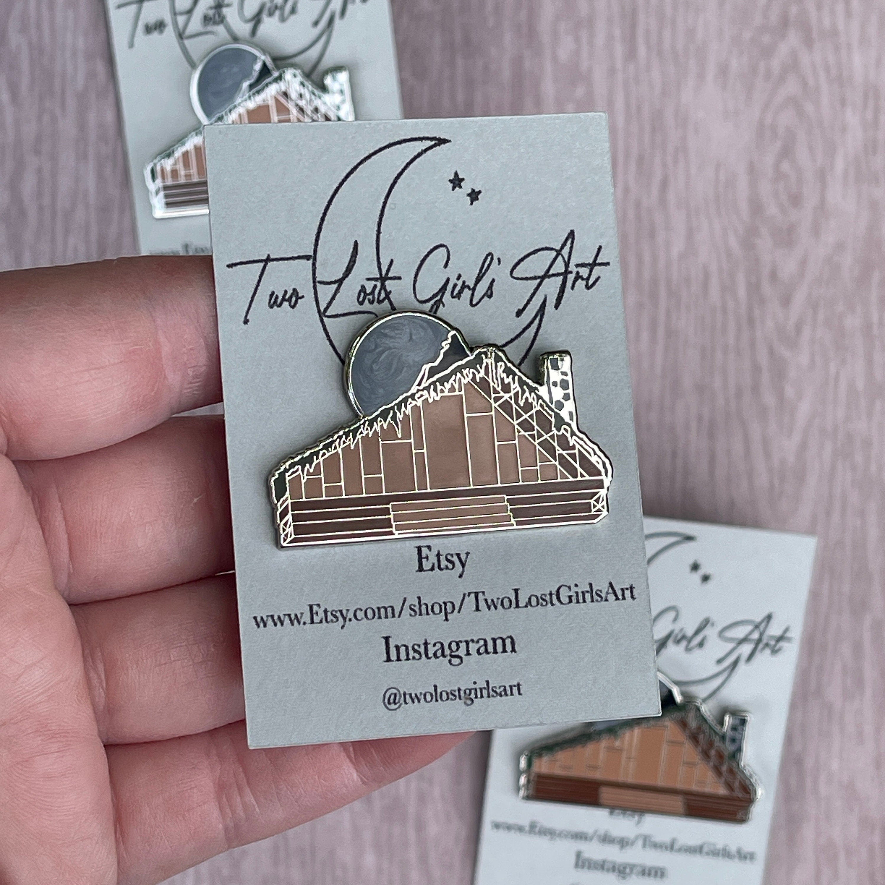 Folklore Cabin Enamel Pin