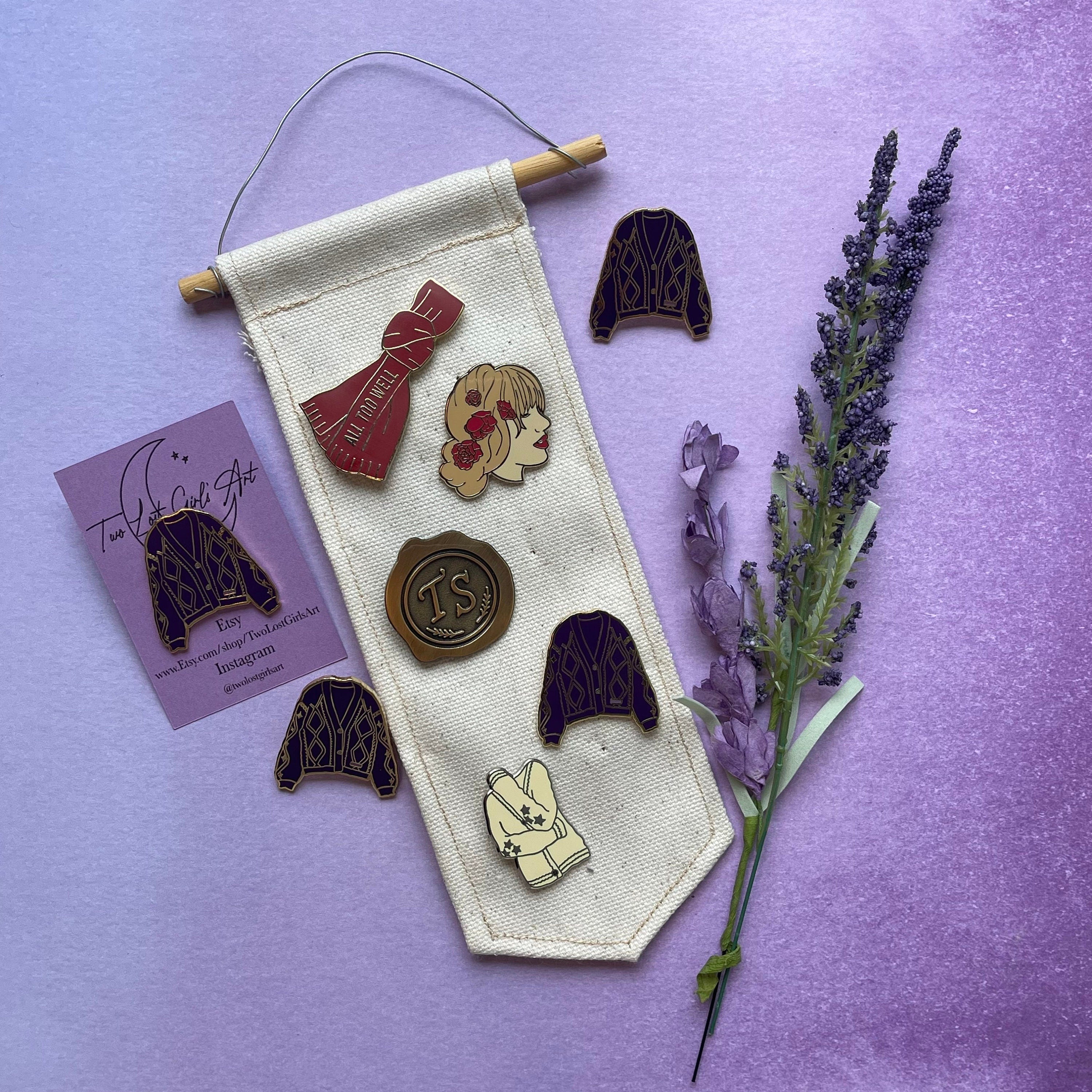 All Too Well Red Scarf Enamel Pin