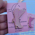 Pink Lover Boots Hard Enamel Pin