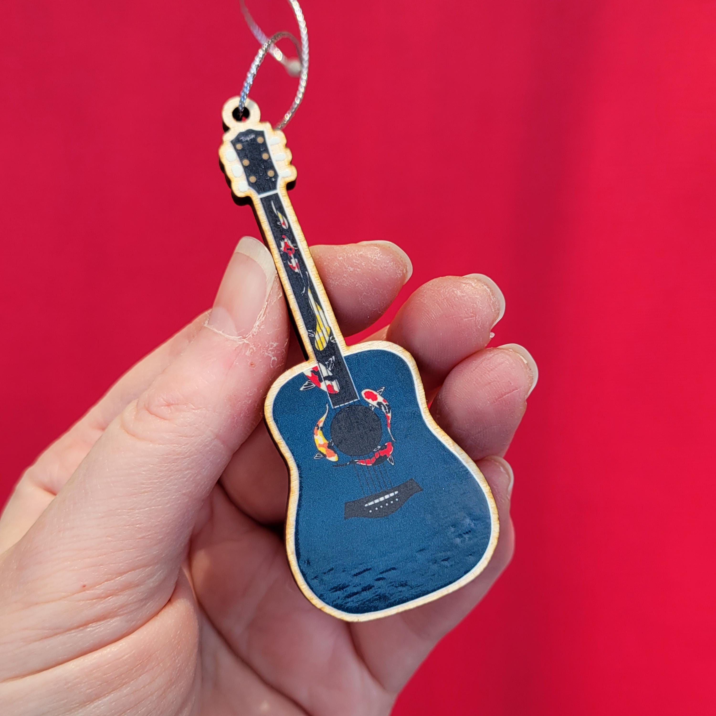 Koi Fish Guitar Christmas Ornament