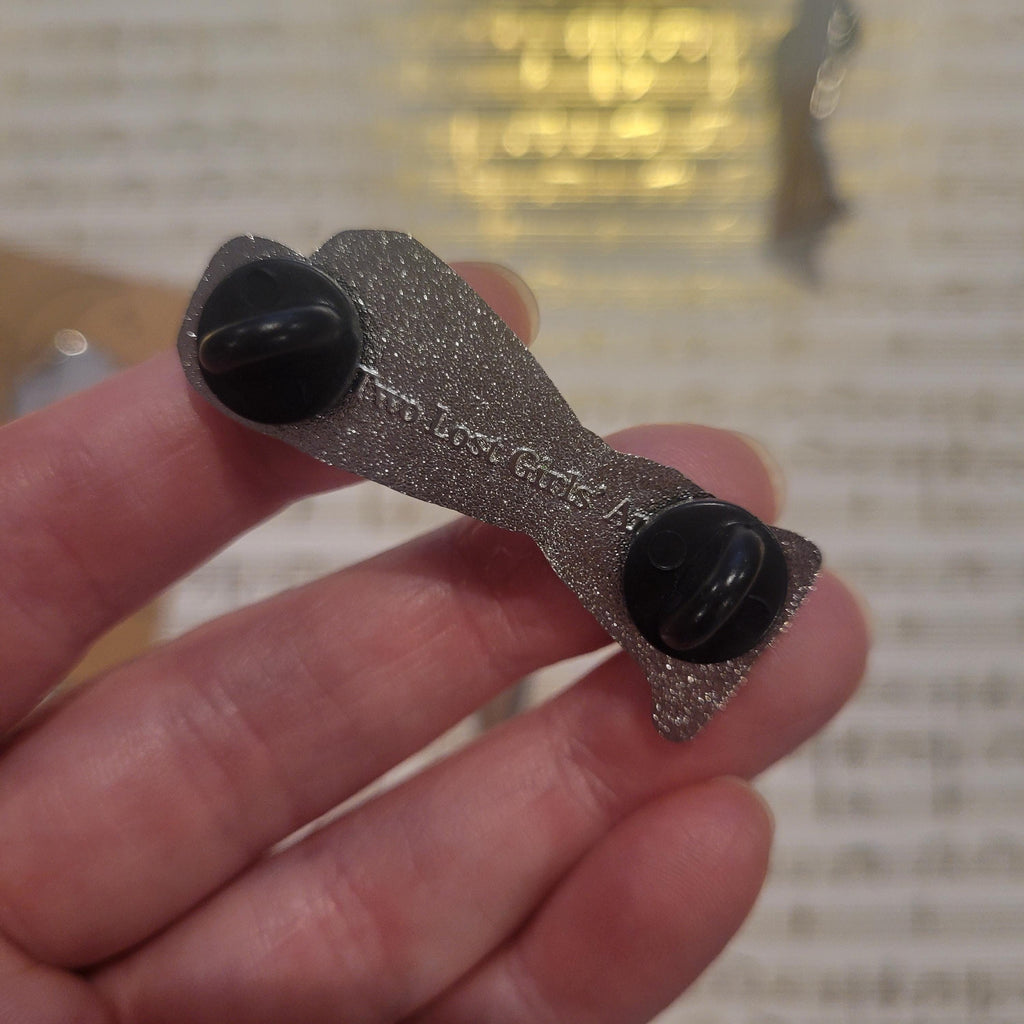 Silver & Gold Lover Boots Hard Enamel Pin