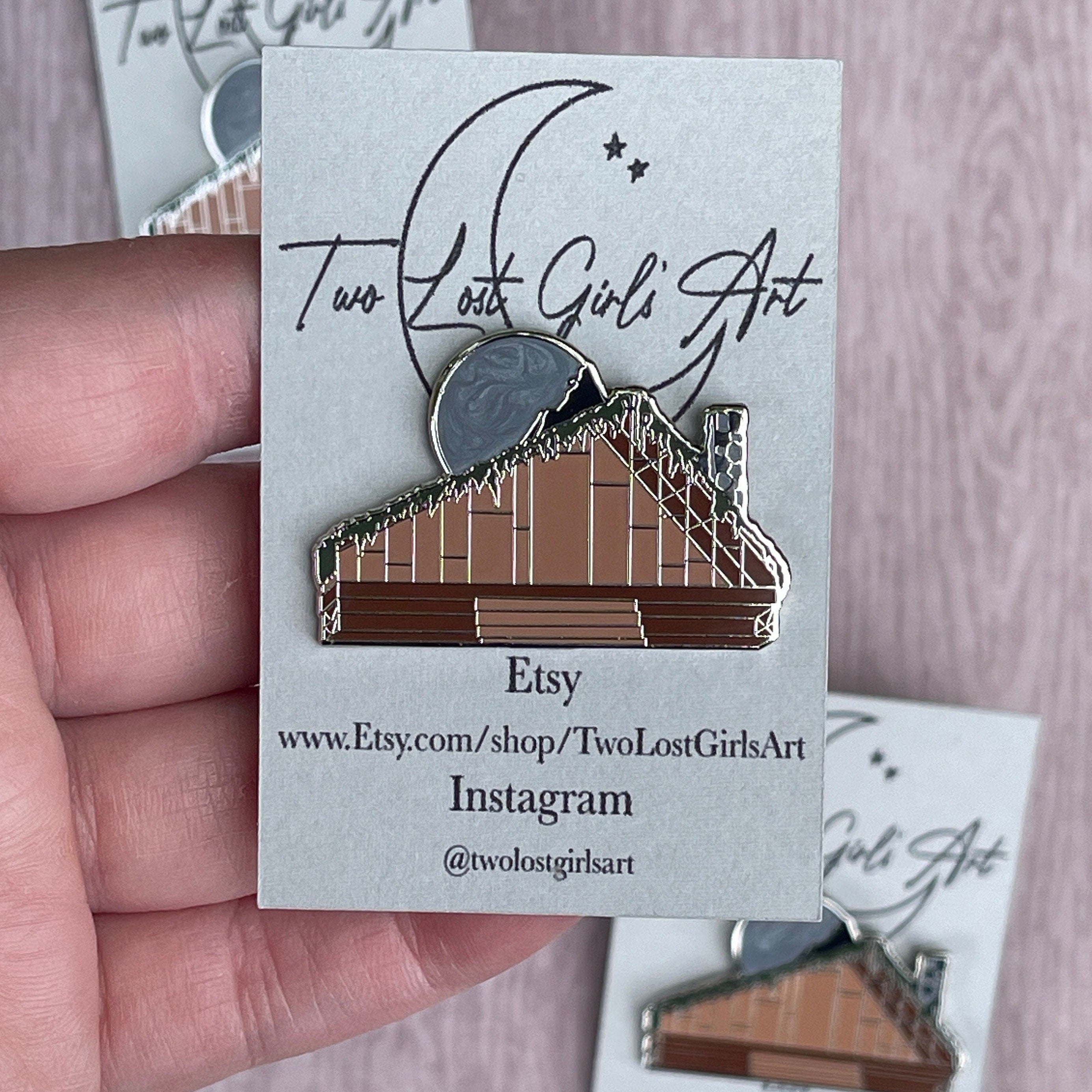 Folklore Cabin Enamel Pin