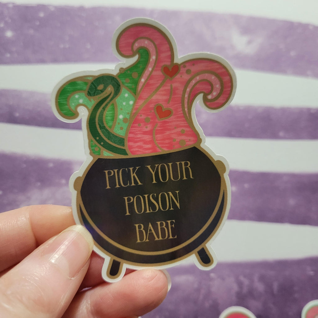 Pick Your Poison Holographic Sticker