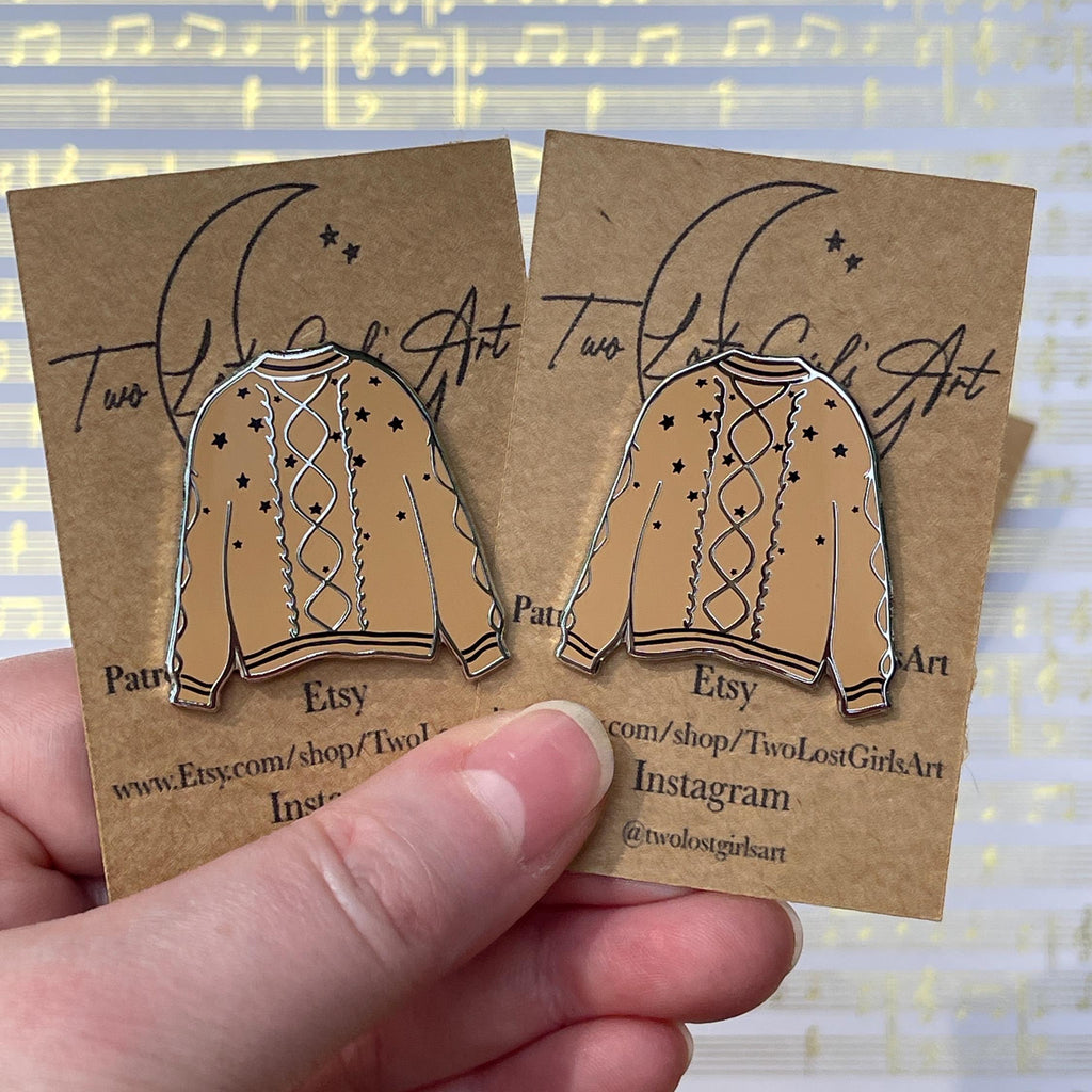 Fearless Cardigan Pin