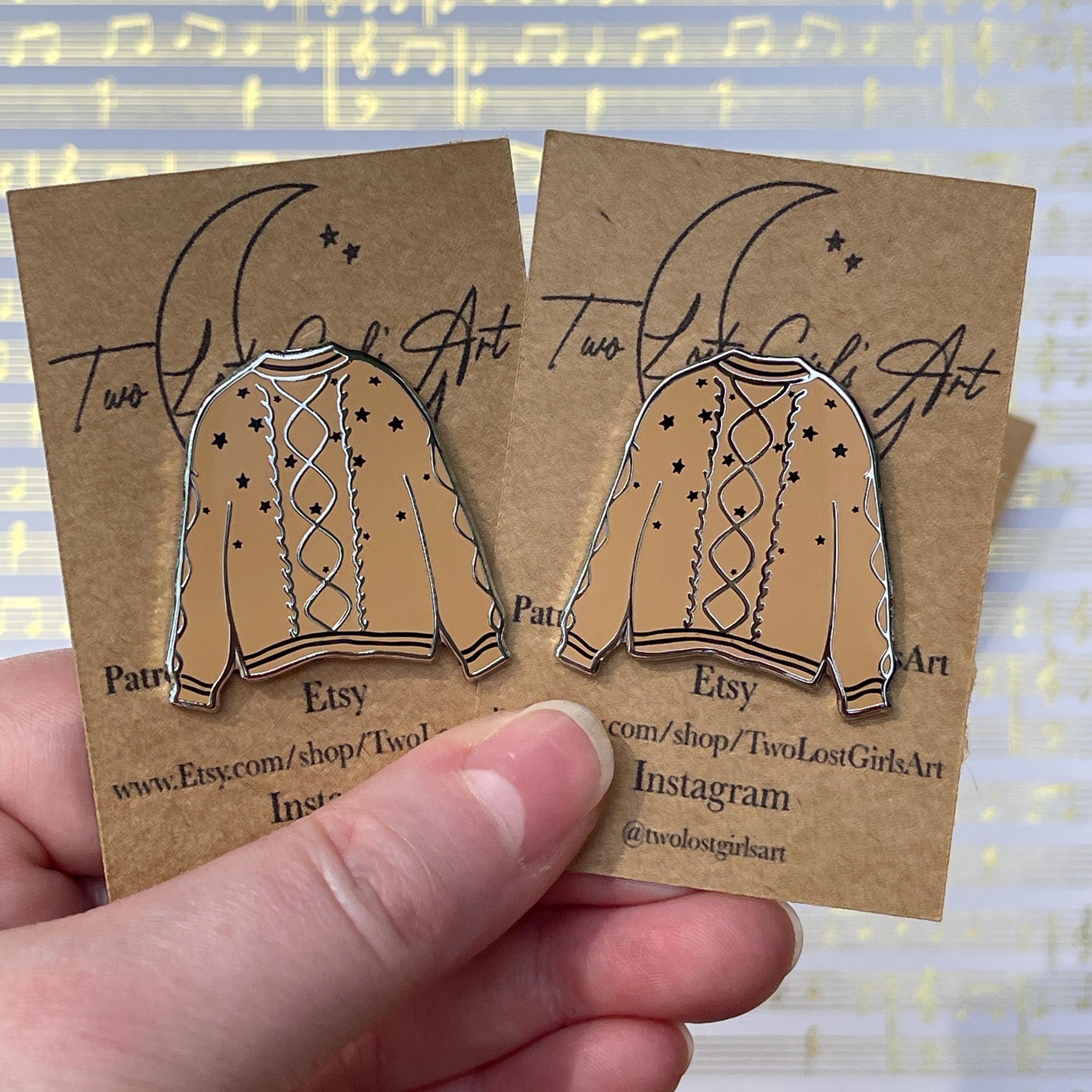 Fearless Cardigan Pin