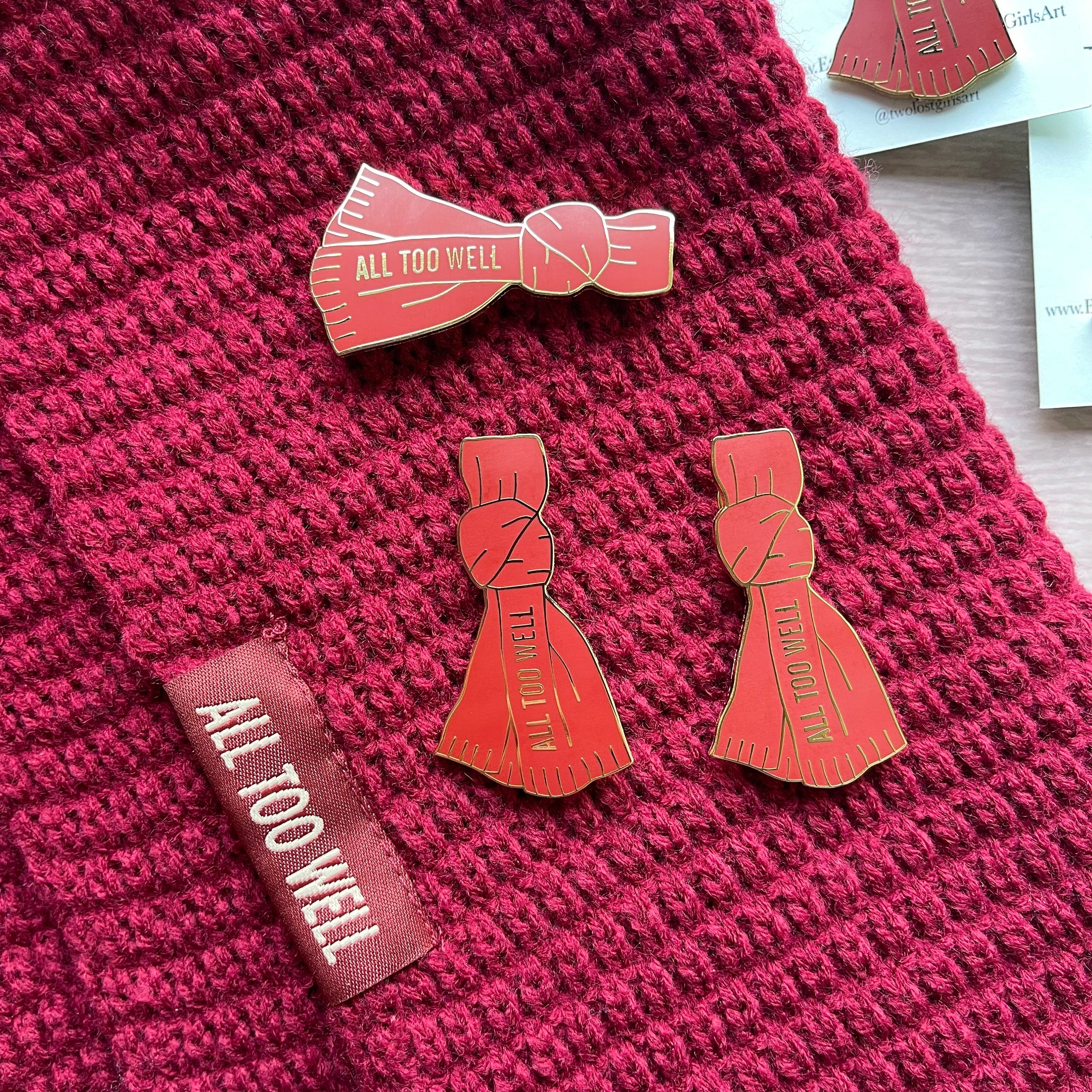 All Too Well Red Scarf Enamel Pin