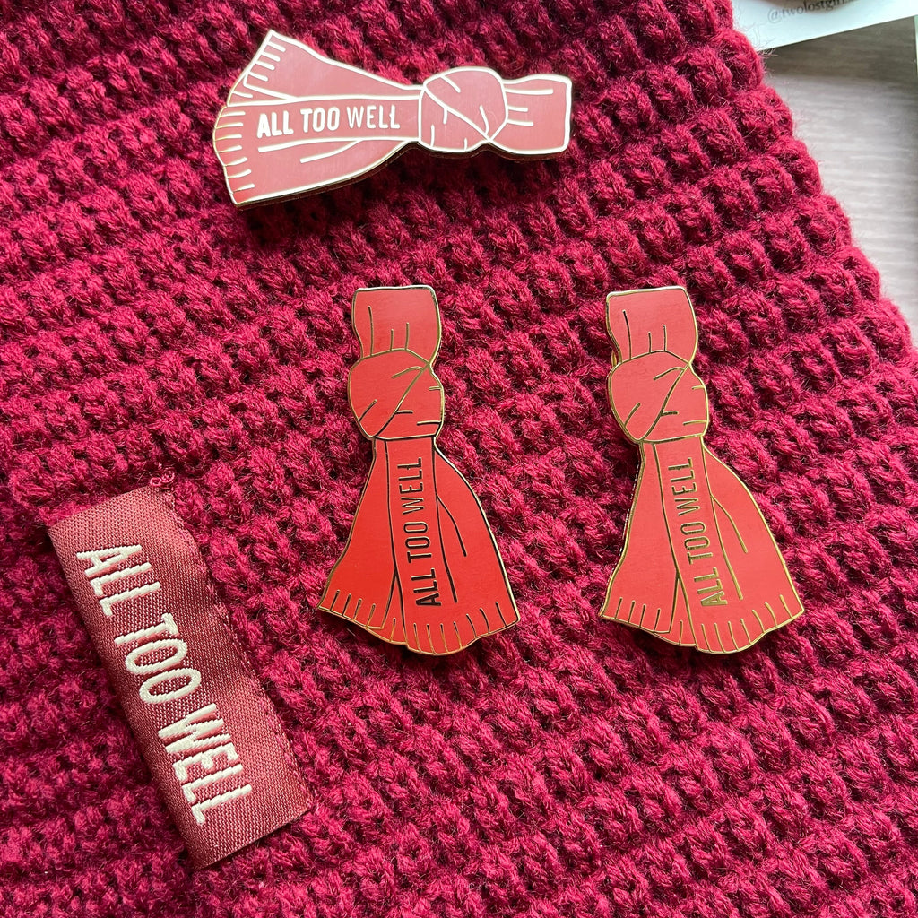 All Too Well Red Scarf Enamel Pin