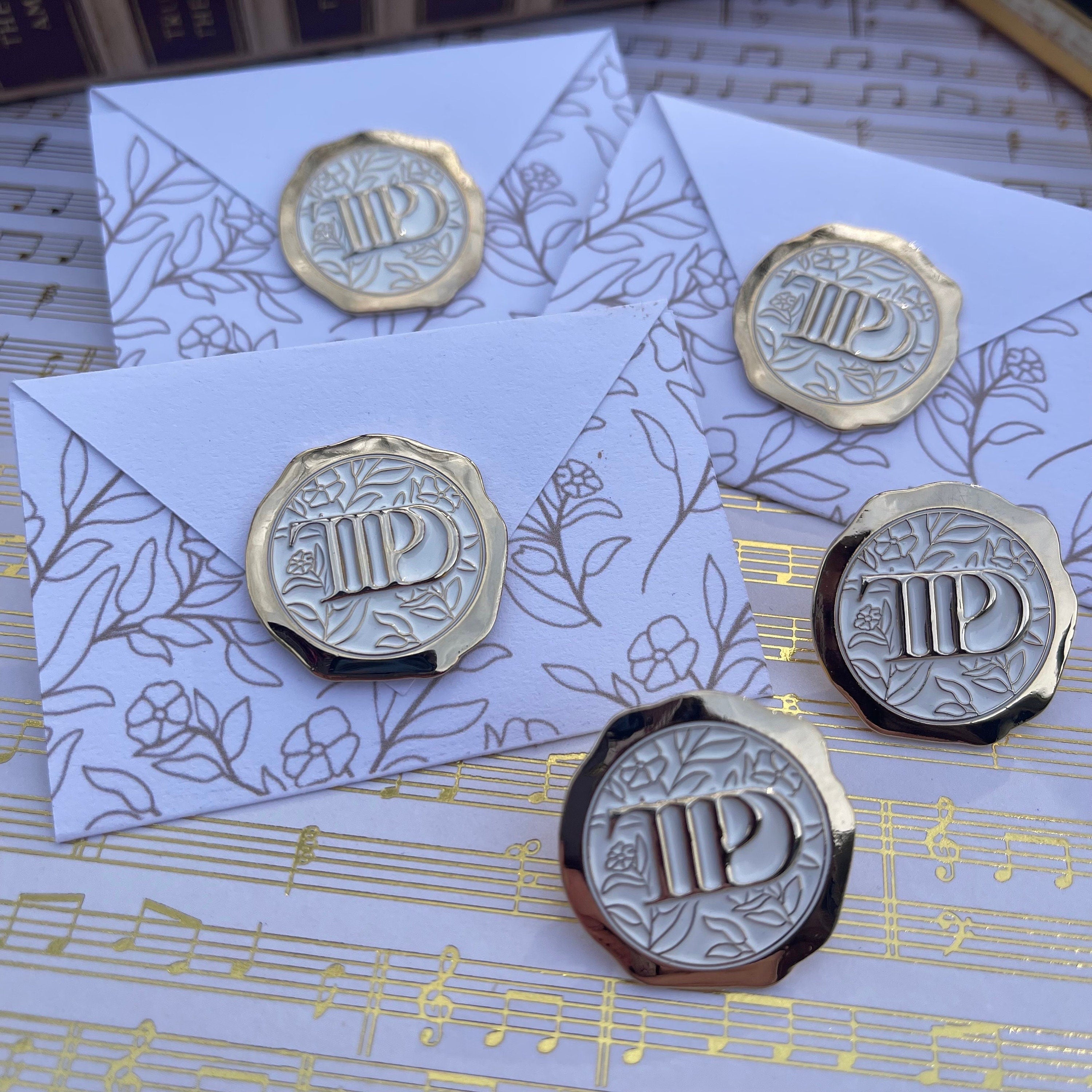 TTPD 3D wax seal enamel pin.
