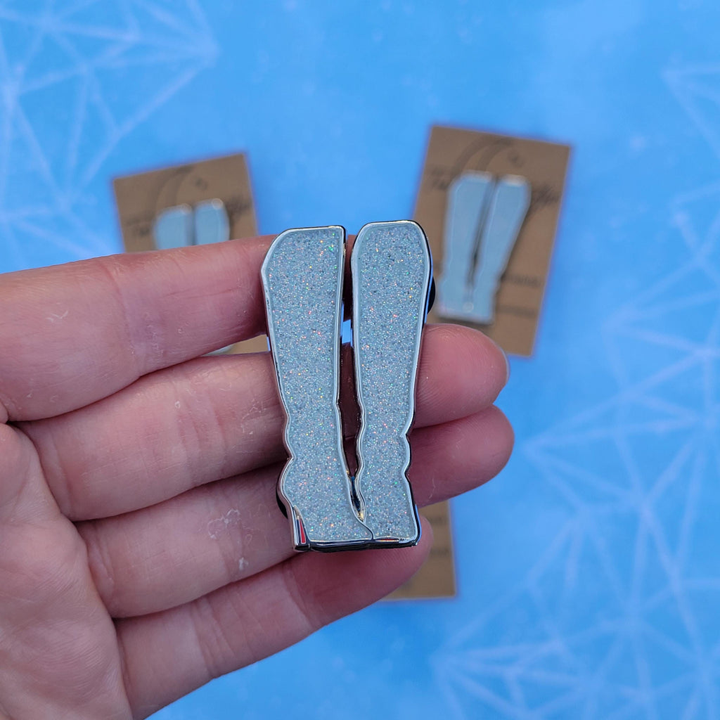 Silver Lover Boots Pin
