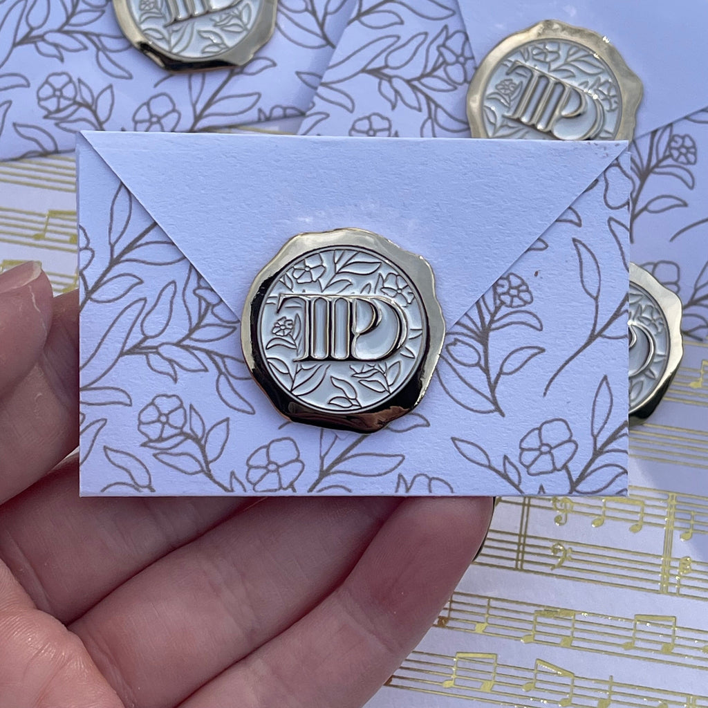 TTPD 3D wax seal enamel pin.