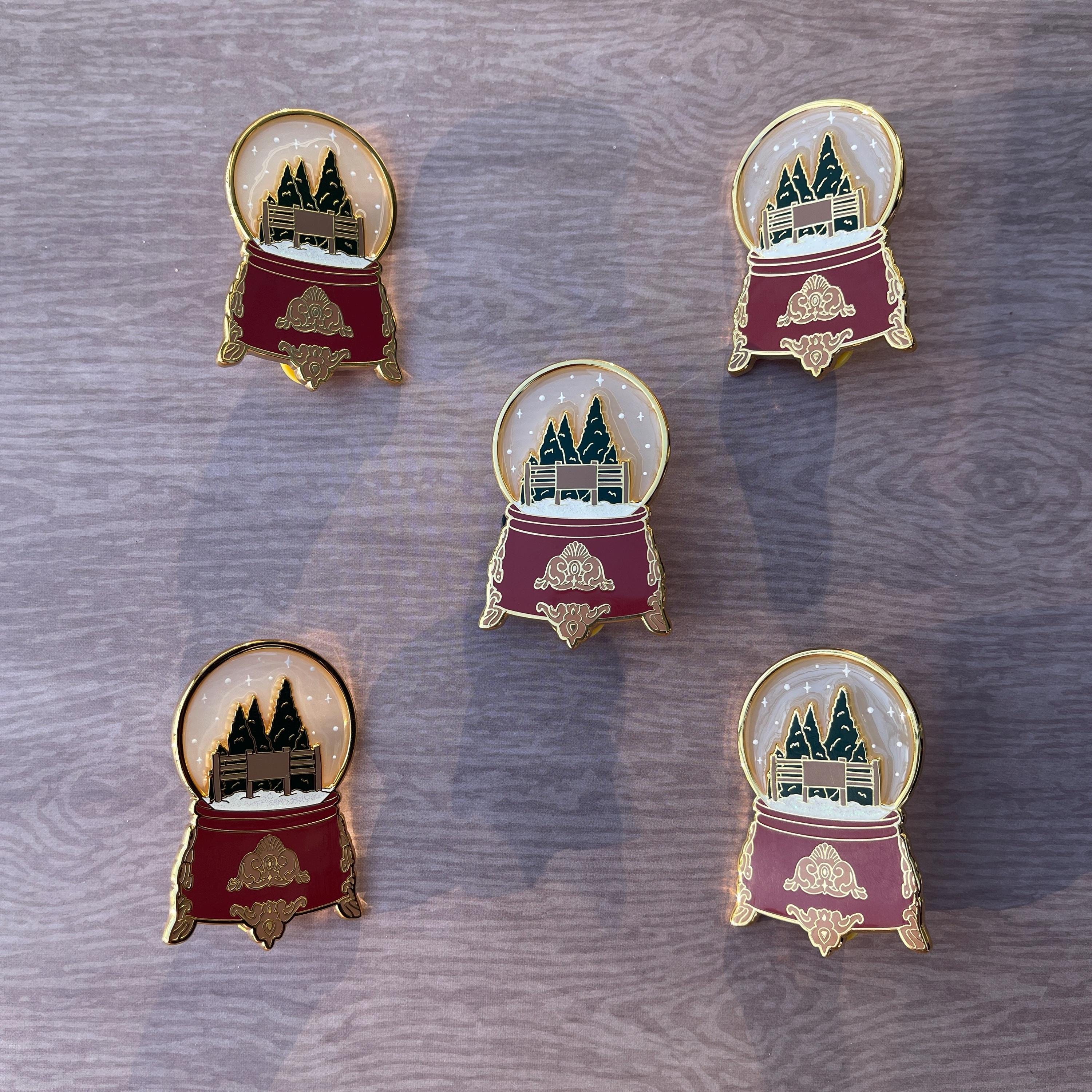 Christmas Tree Farm Snow globe Pin