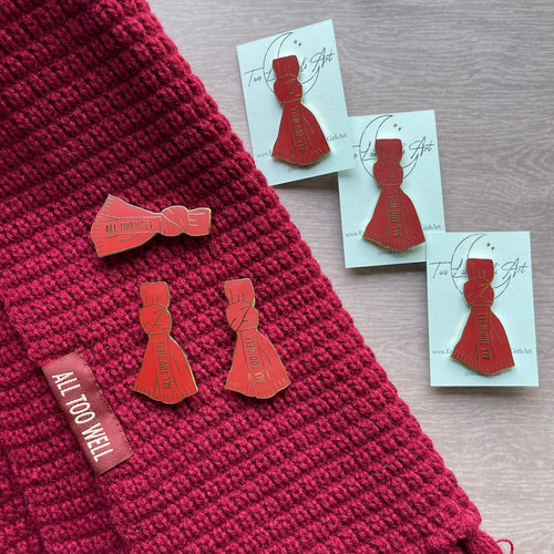 All Too Well Red Scarf Enamel Pin