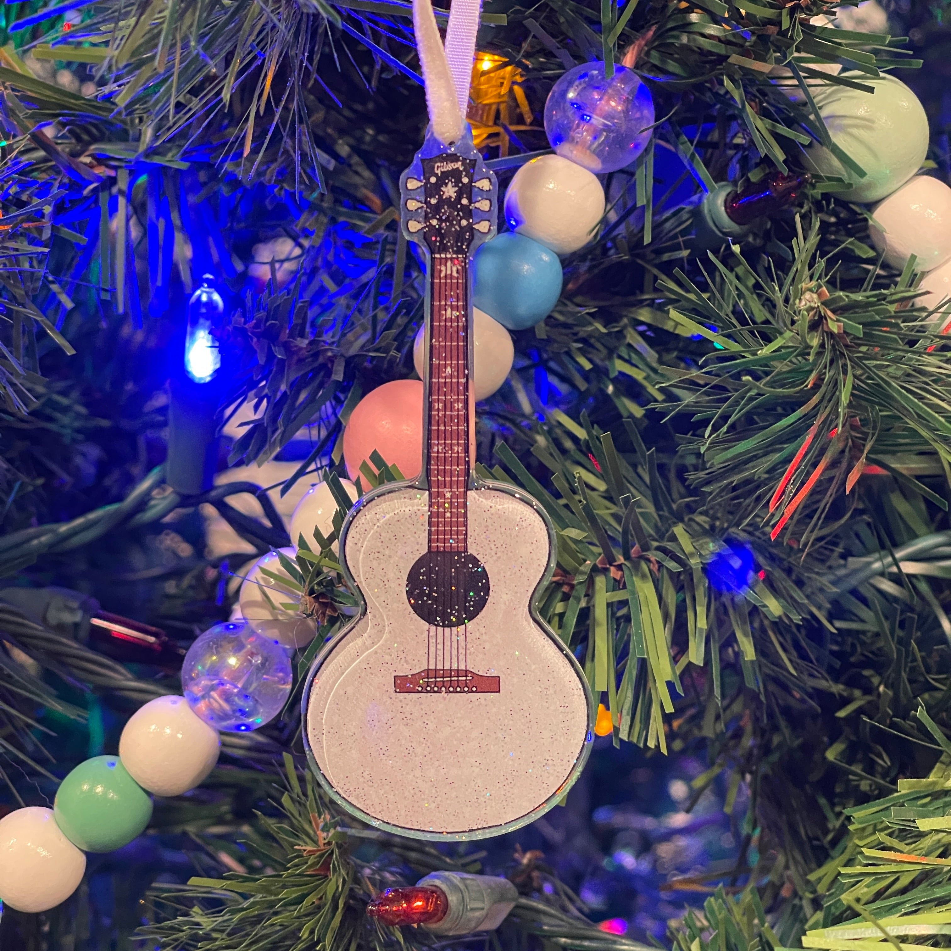 Fearless Guitar Christmas Ornament