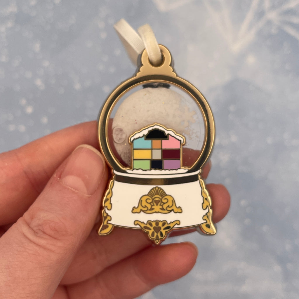 Lover Snowglobe Glitter Shaker Hard Enamel Pin