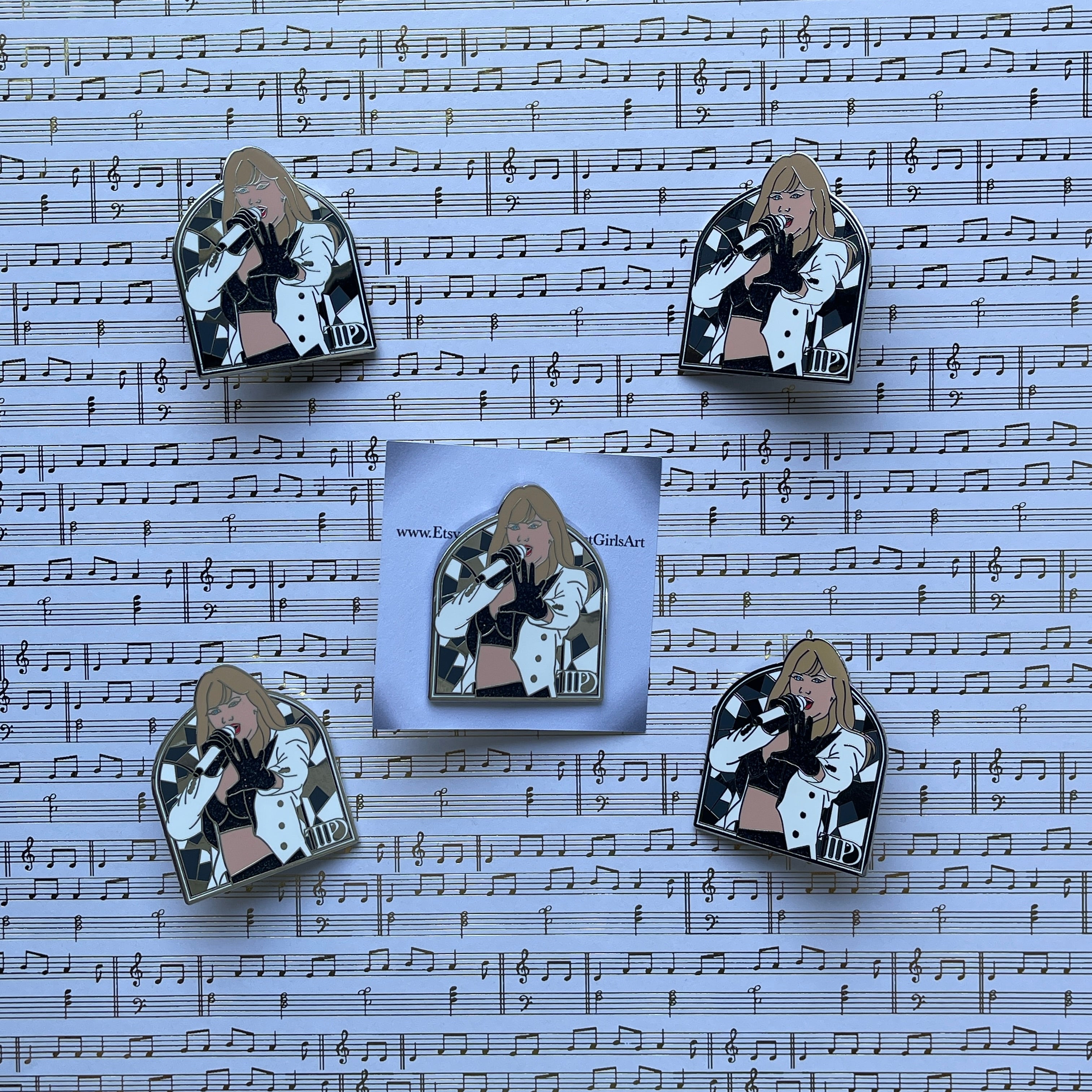 TTPD 2in Glitter Pin