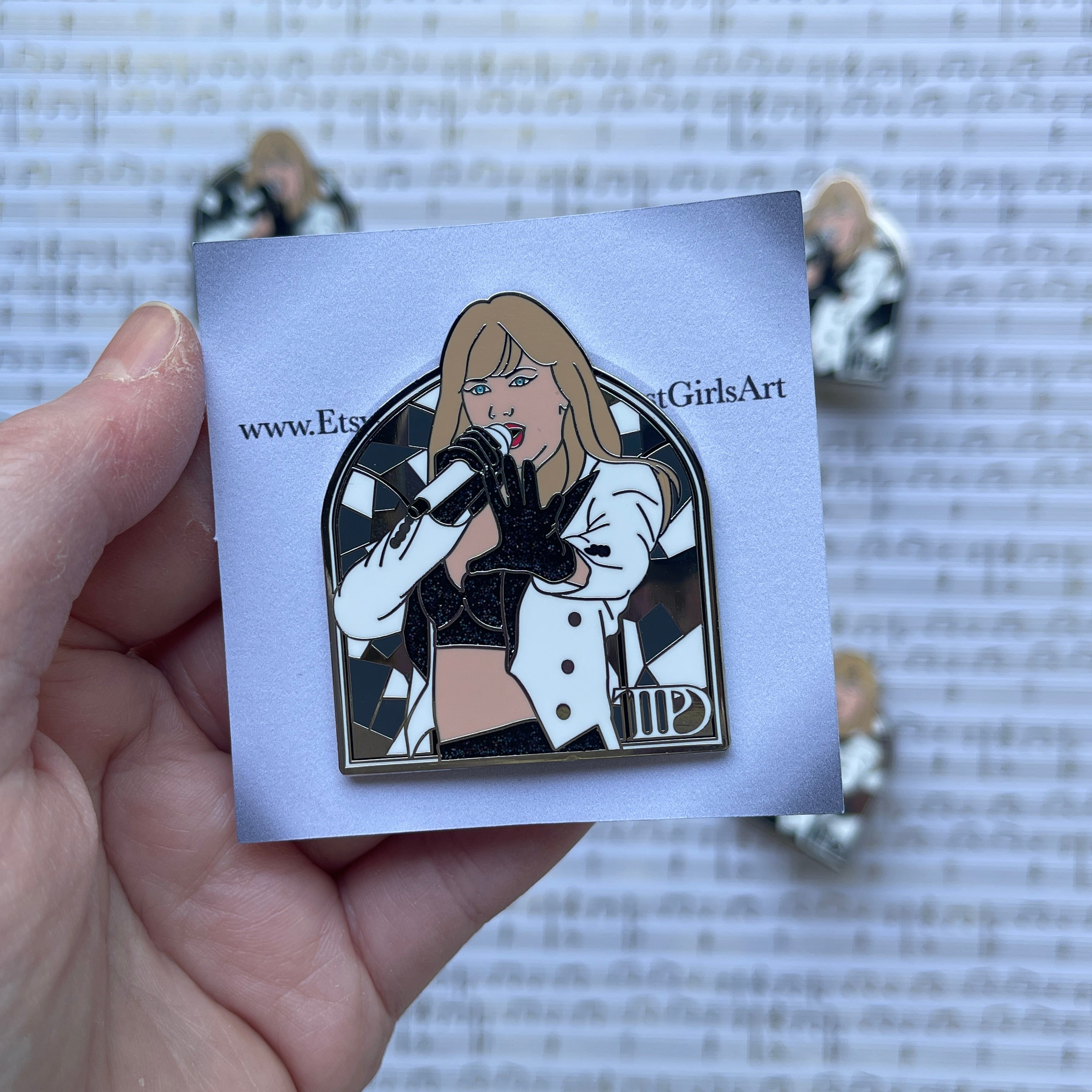 TTPD 2in Glitter Pin