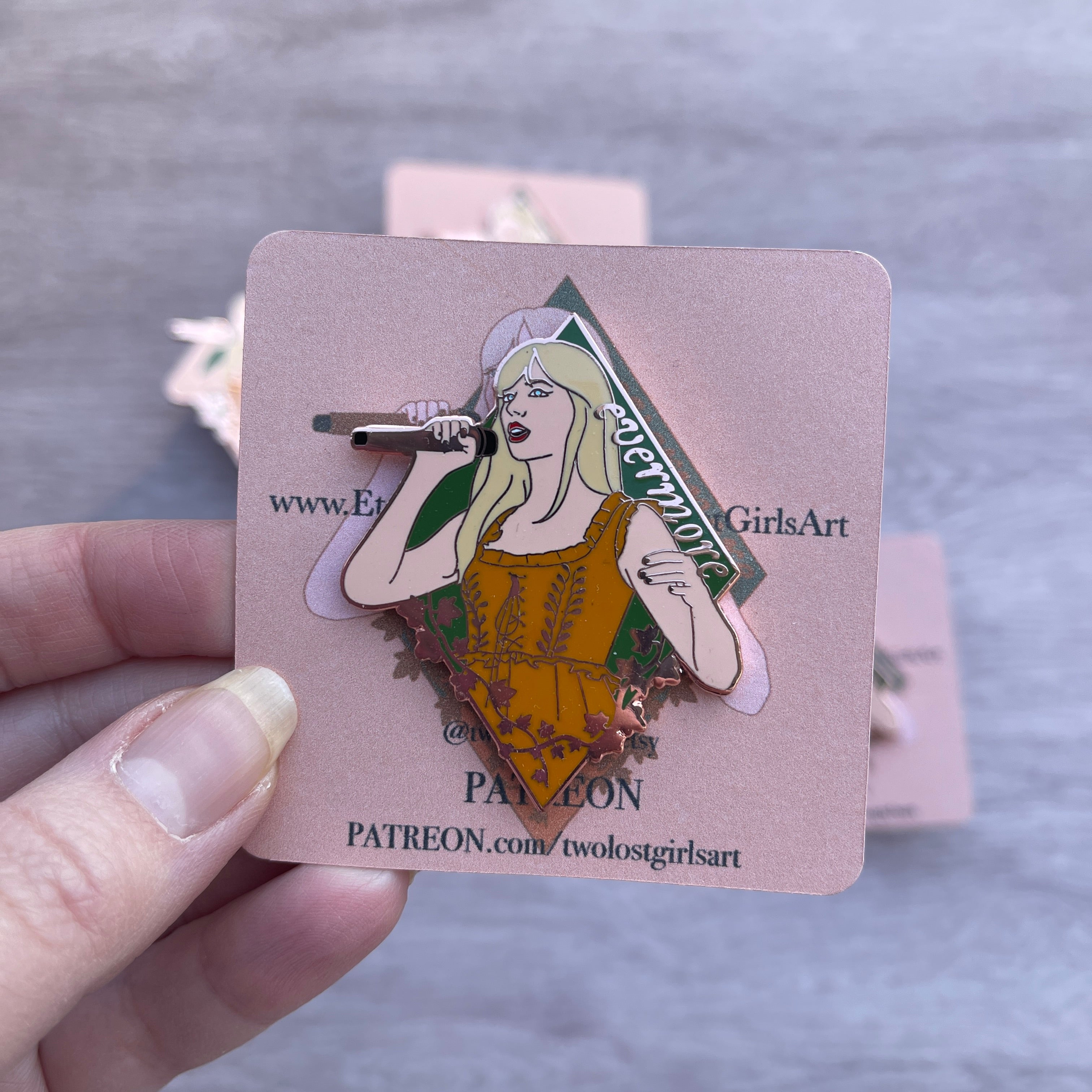 Evermore 2in Hard Enamel Pin