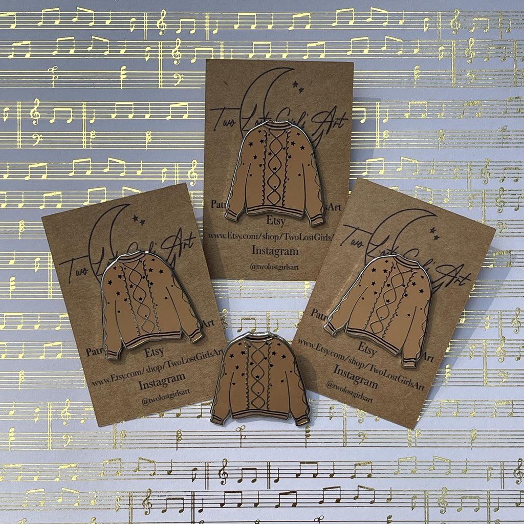 Fearless Cardigan Pin