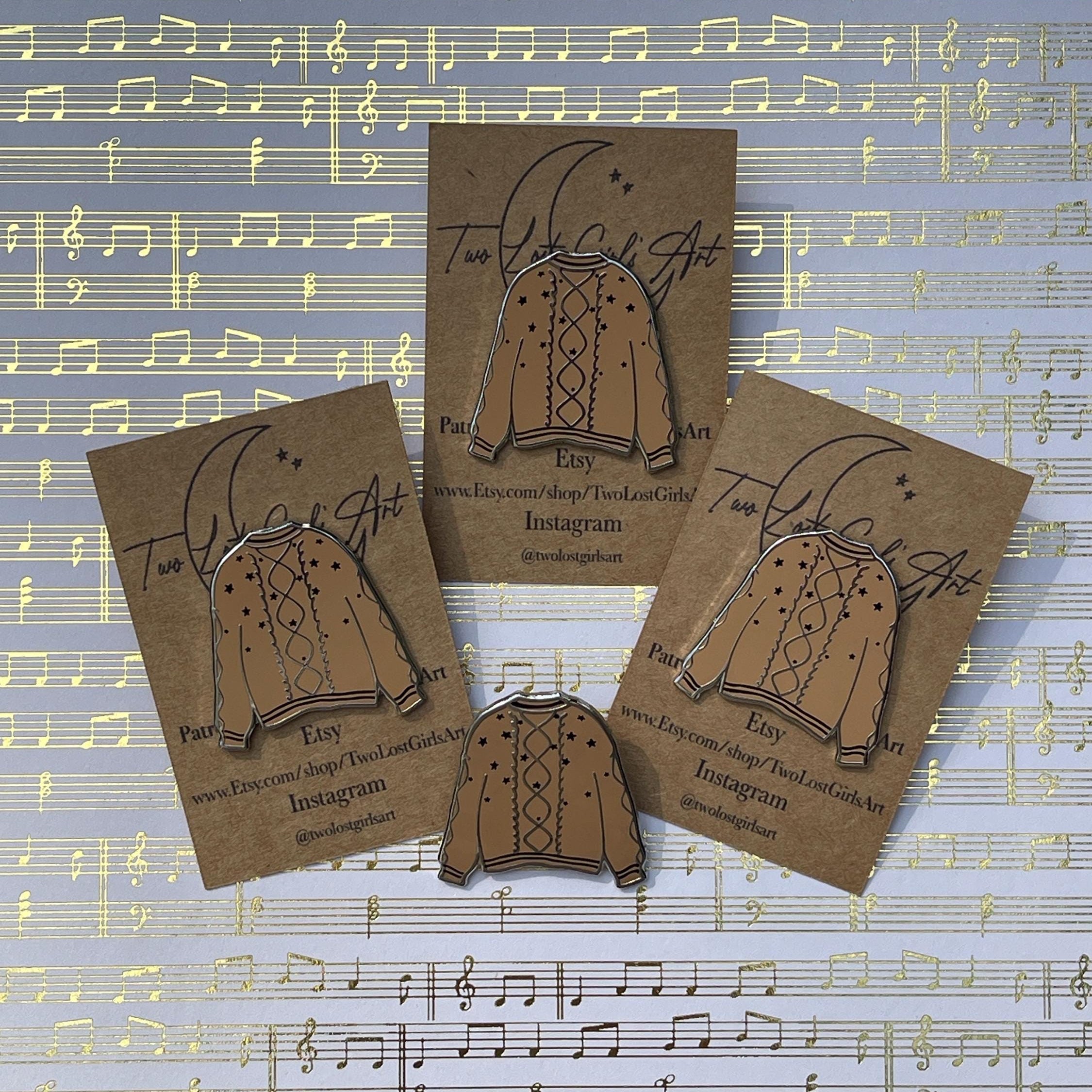 Fearless Cardigan Pin