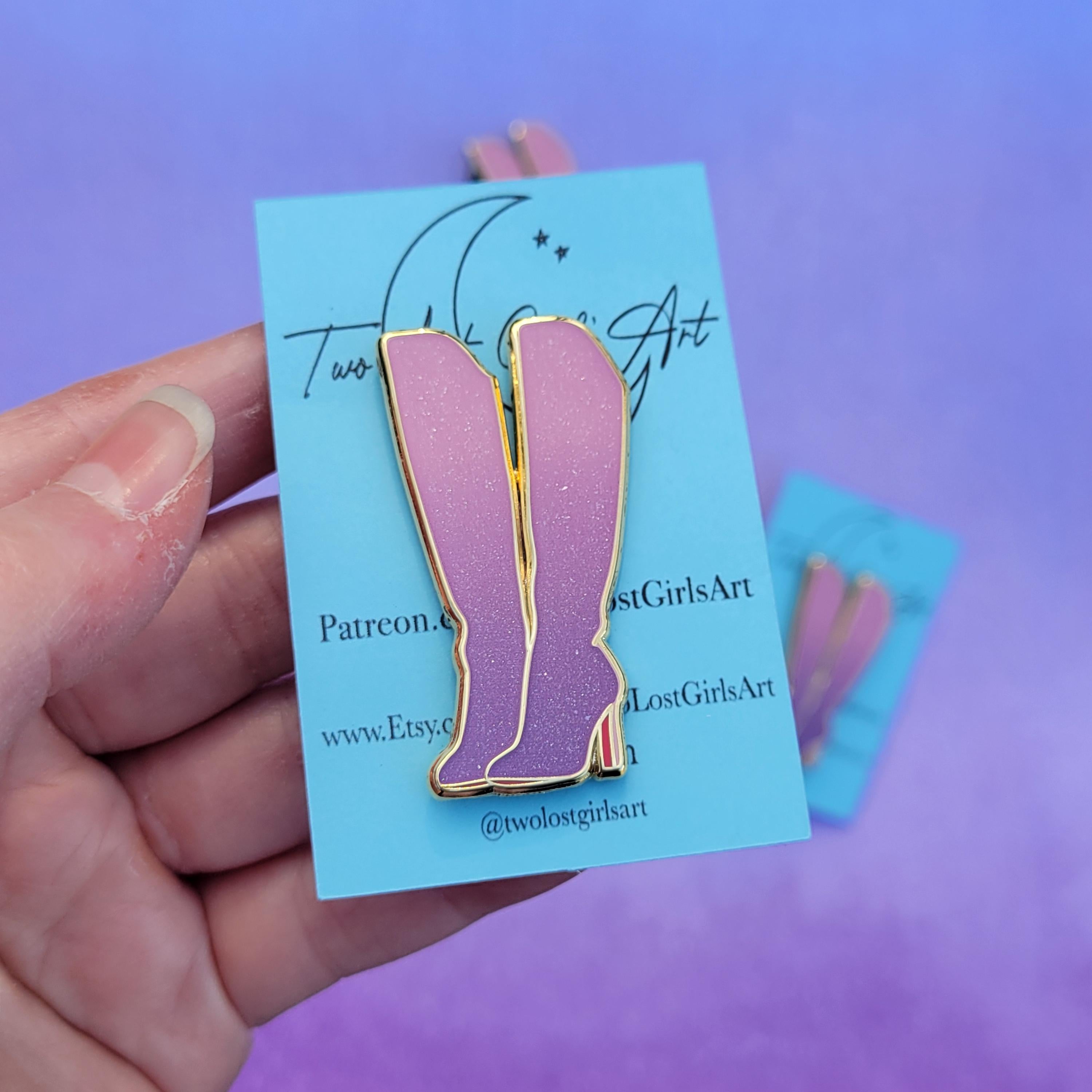 Purple Lover Boots Pin