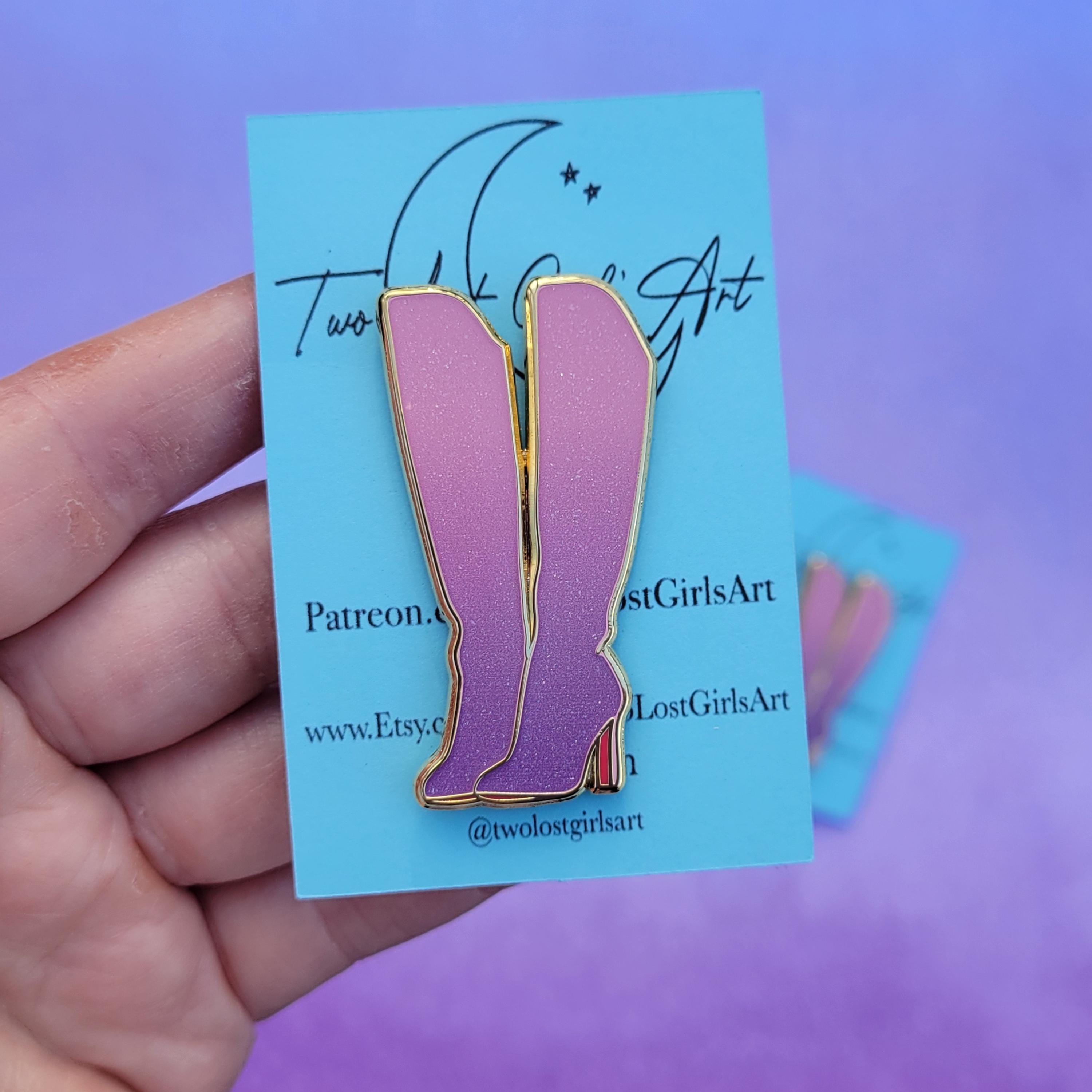 Purple Lover Boots Pin