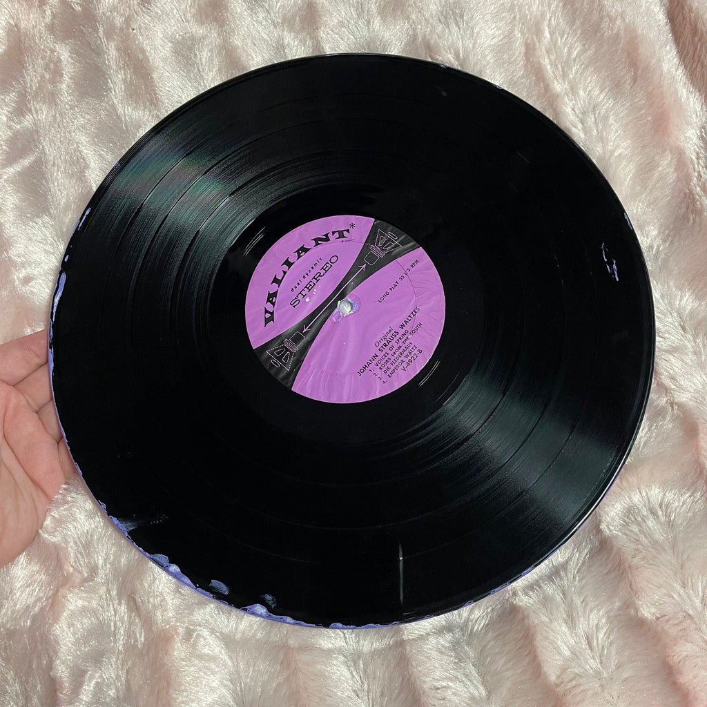 Hand Painted 12in Vinyl Record inspired by sour