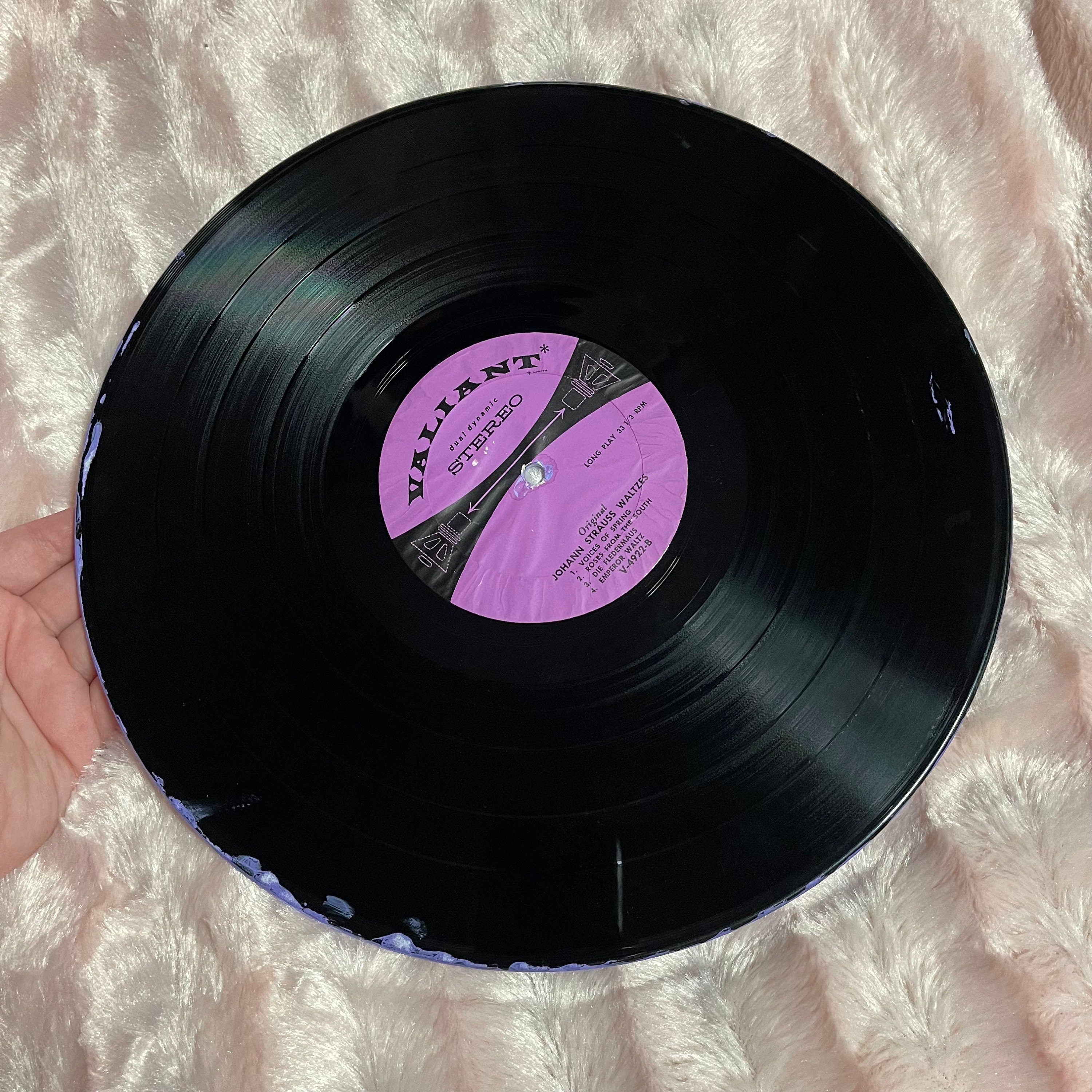 Hand Painted 12in Vinyl Record inspired by sour