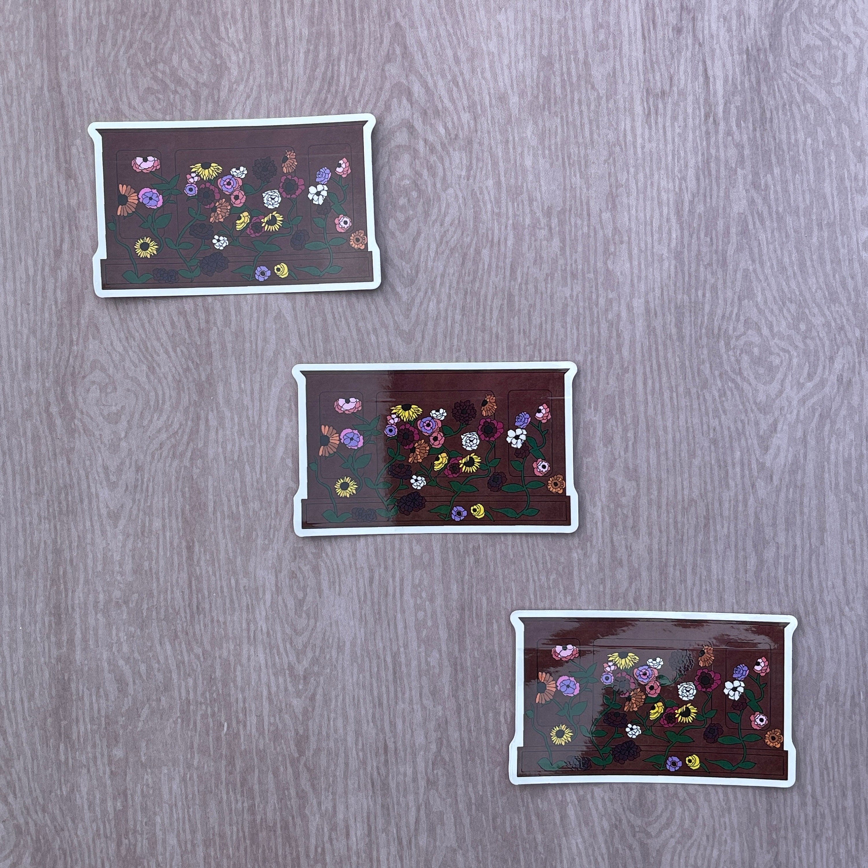 Floral Piano Surprise Song Sticker