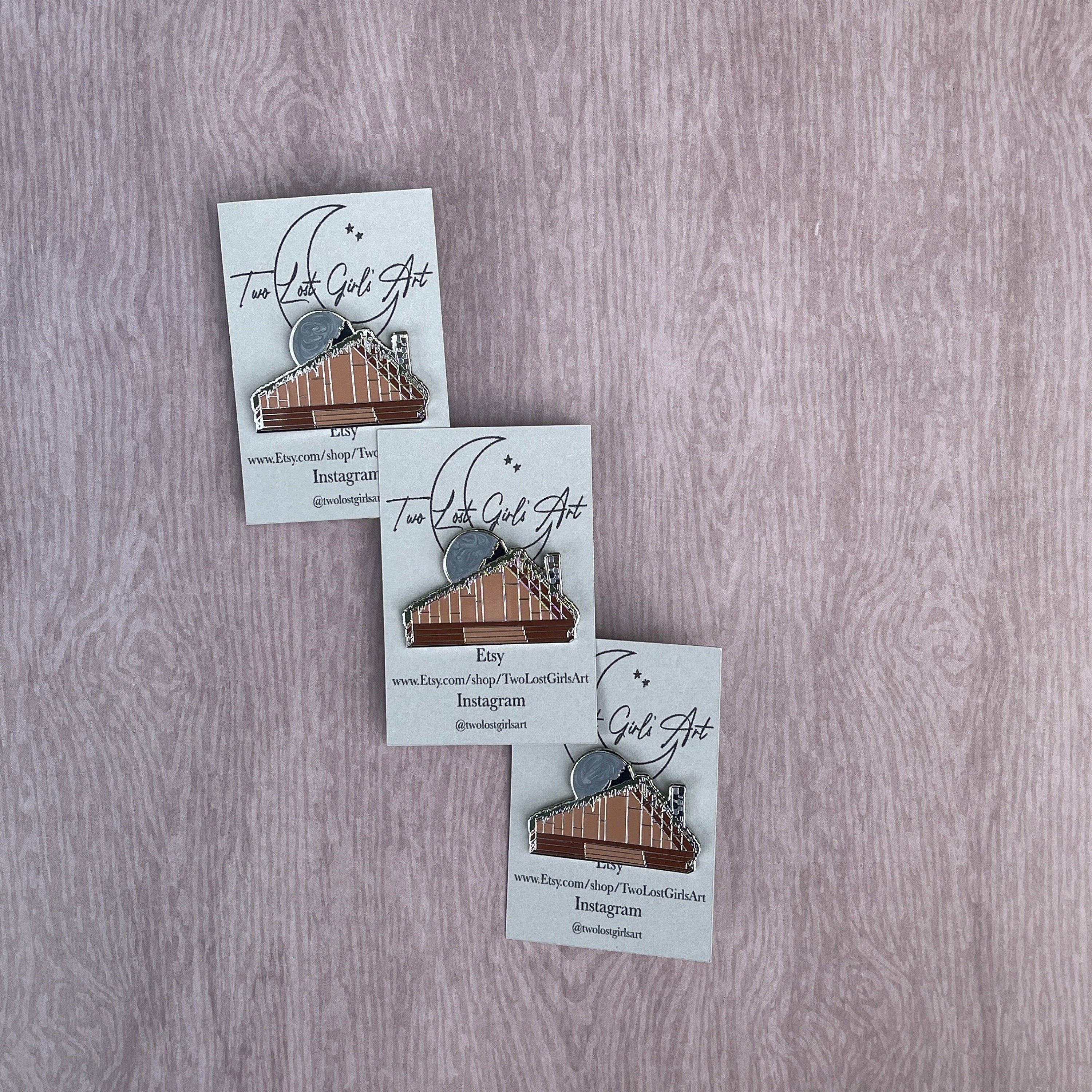 Folklore Cabin Enamel Pin