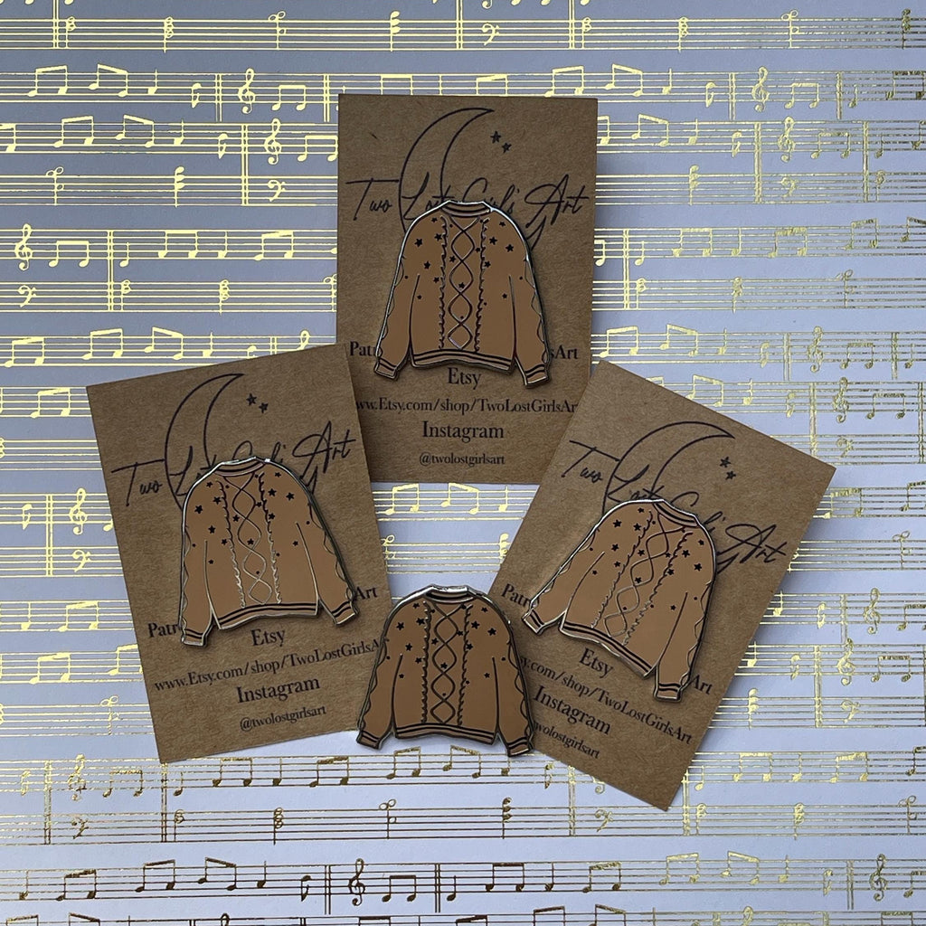 Fearless Cardigan Pin