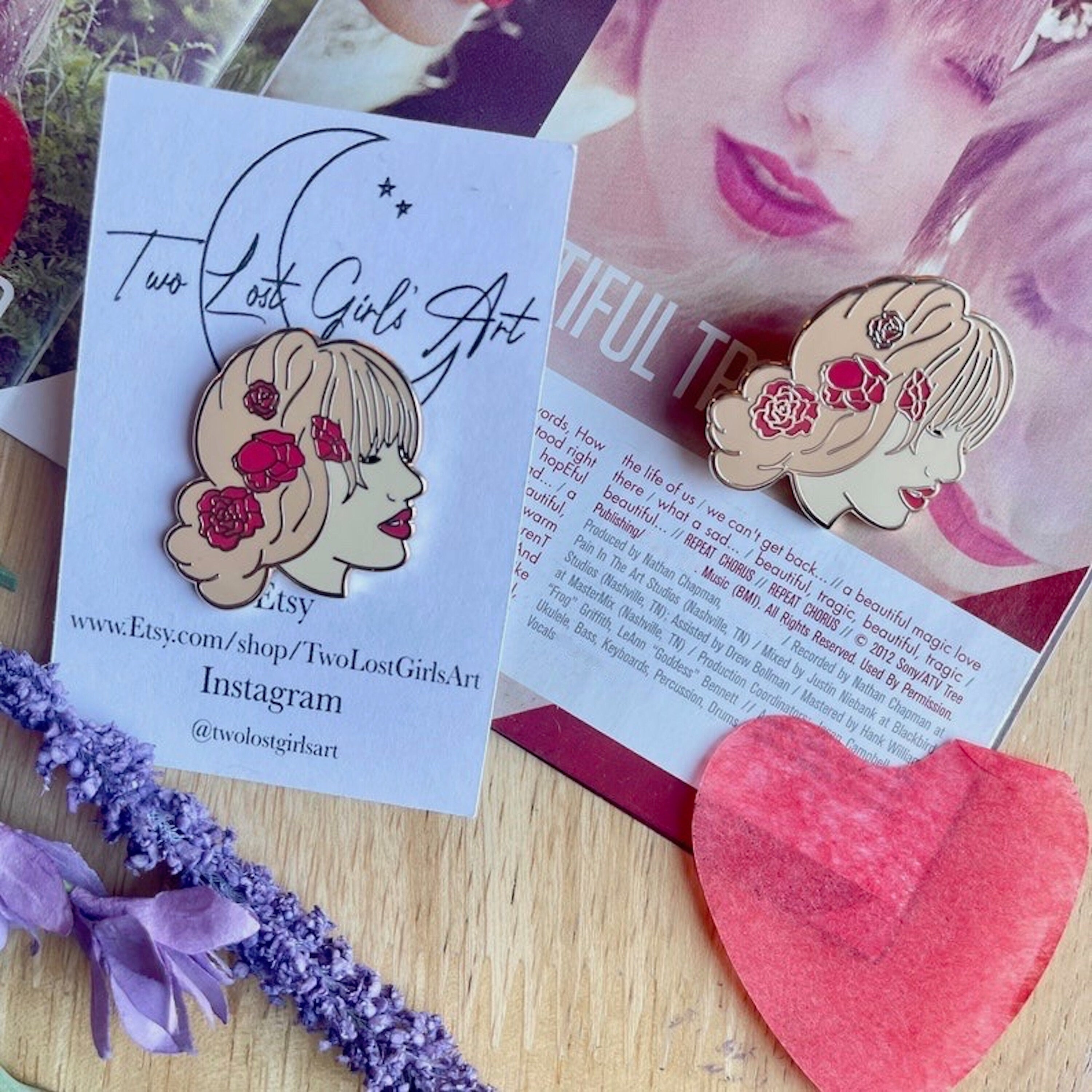 Red Hard Enamel Pin