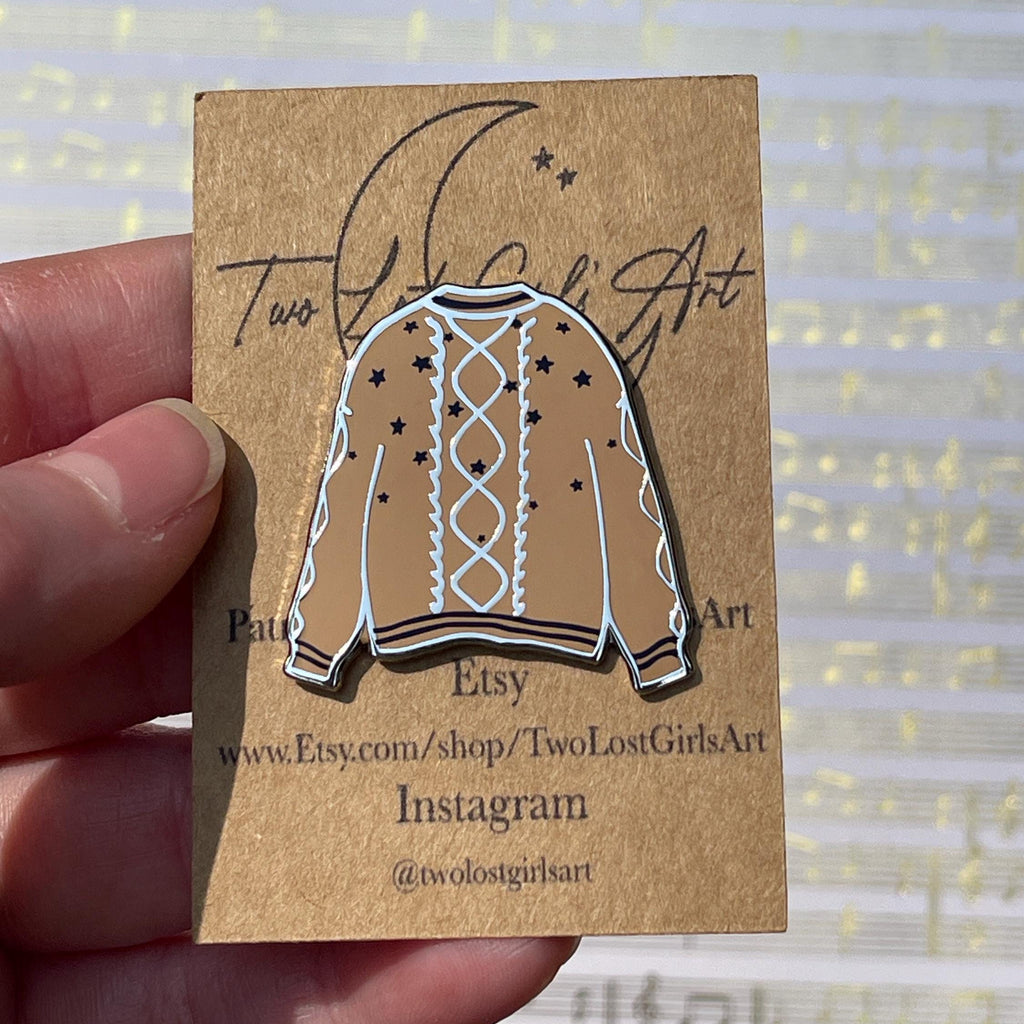 Fearless Cardigan Pin