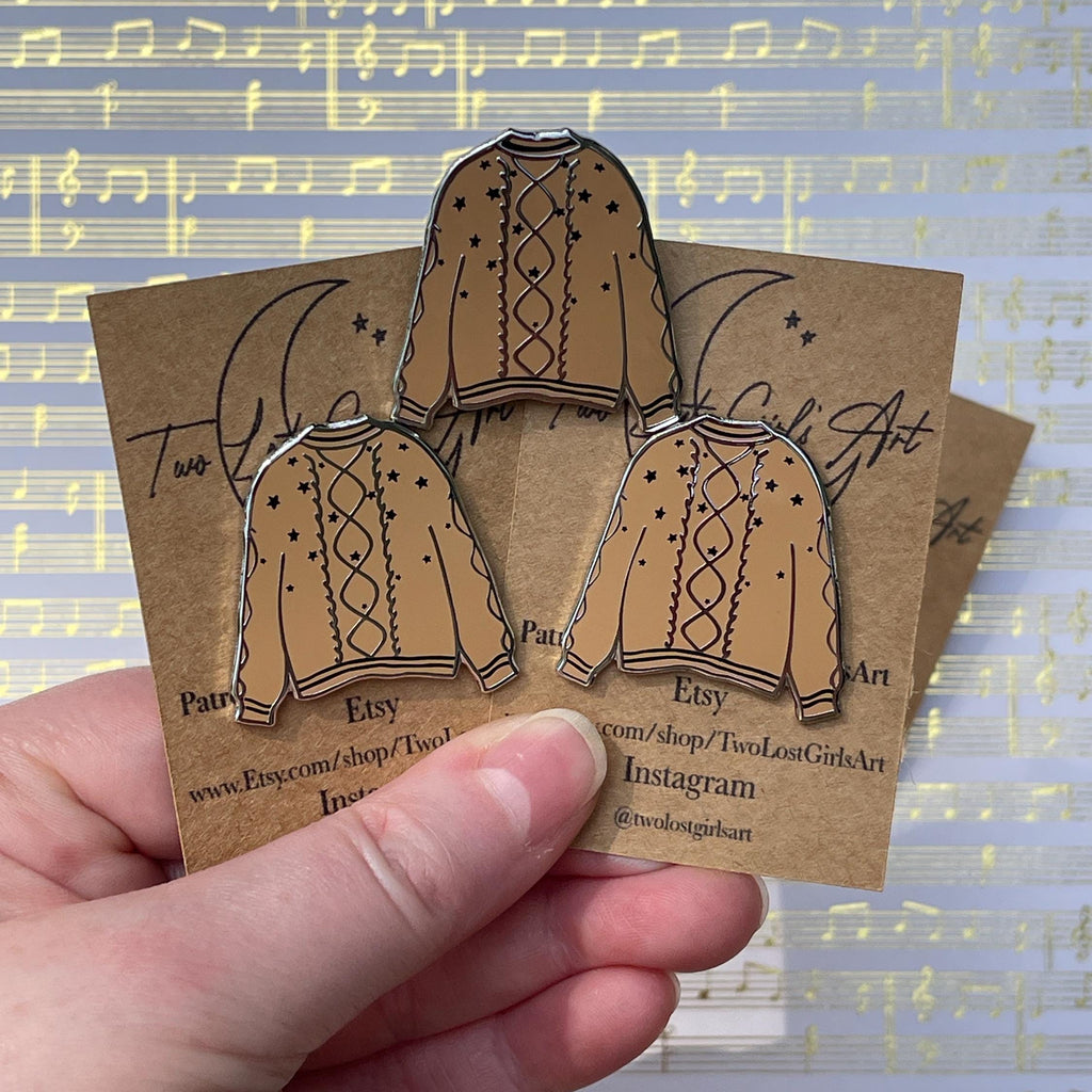 Fearless Cardigan Pin