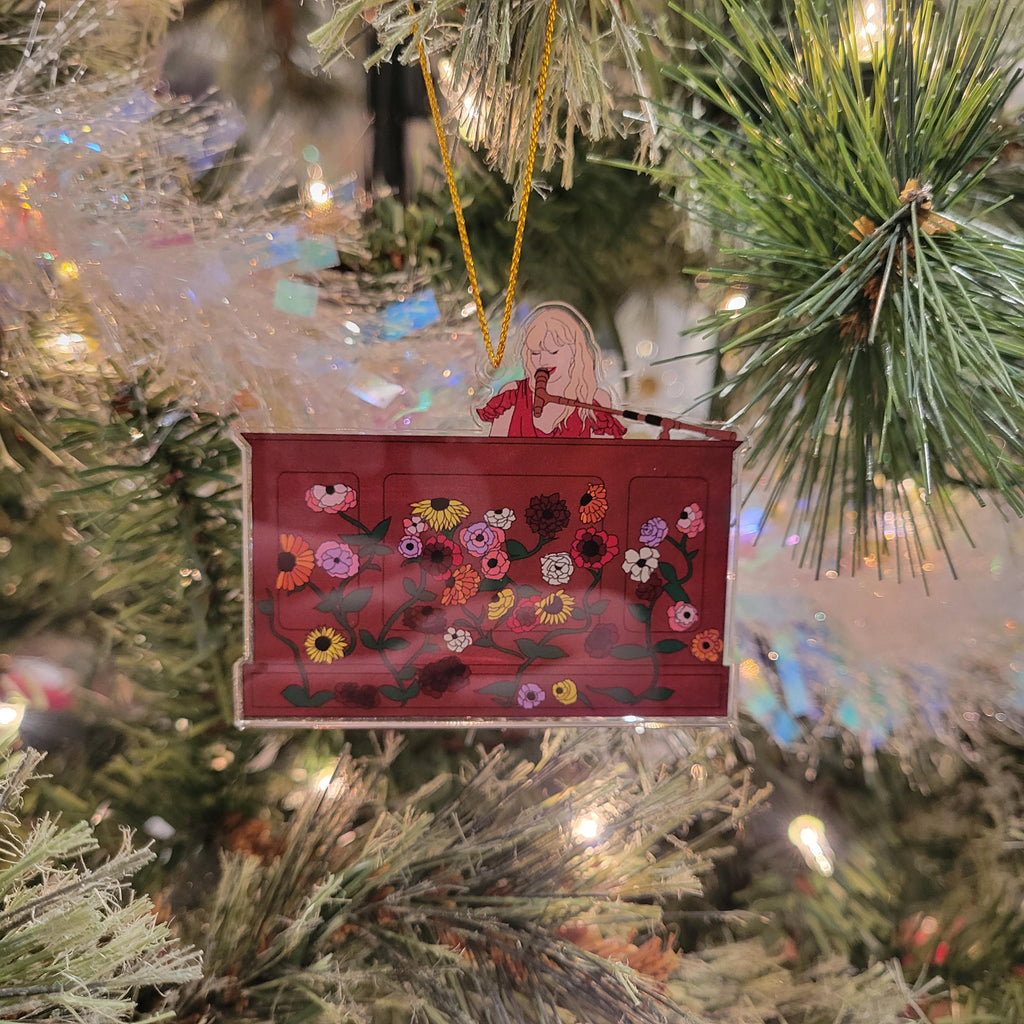 Surprise Song Piano Christmas Ornament