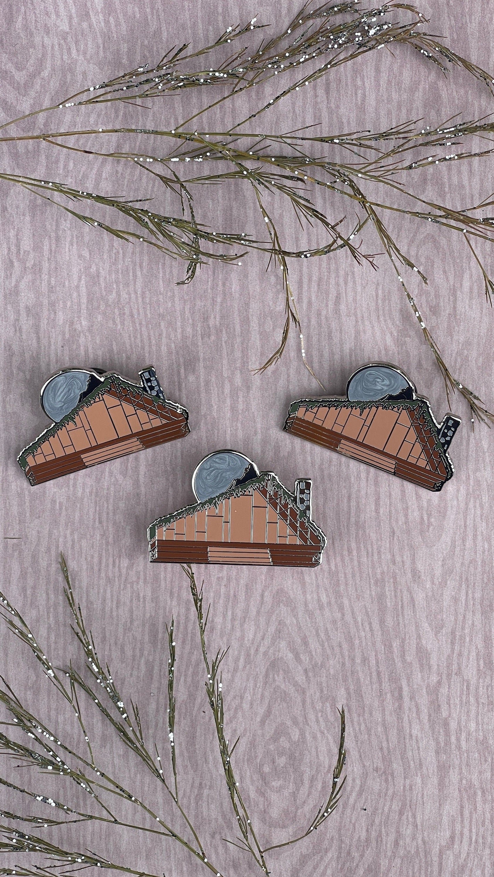 Folklore Cabin Enamel Pin