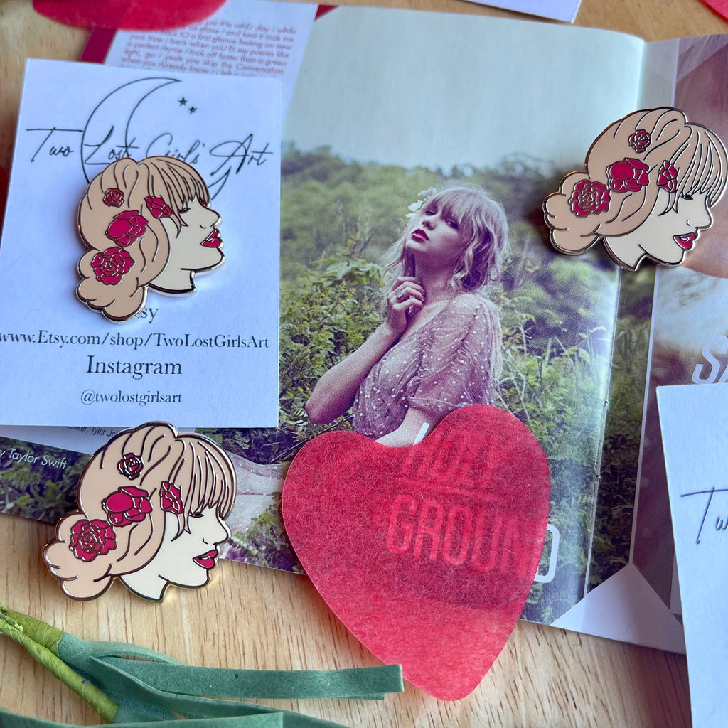 Red Hard Enamel Pin