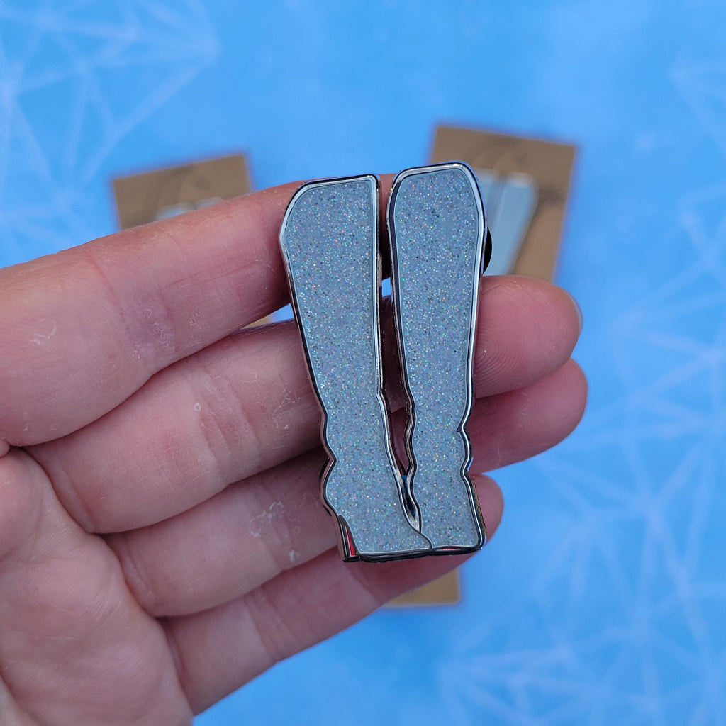 Silver Lover Boots Pin